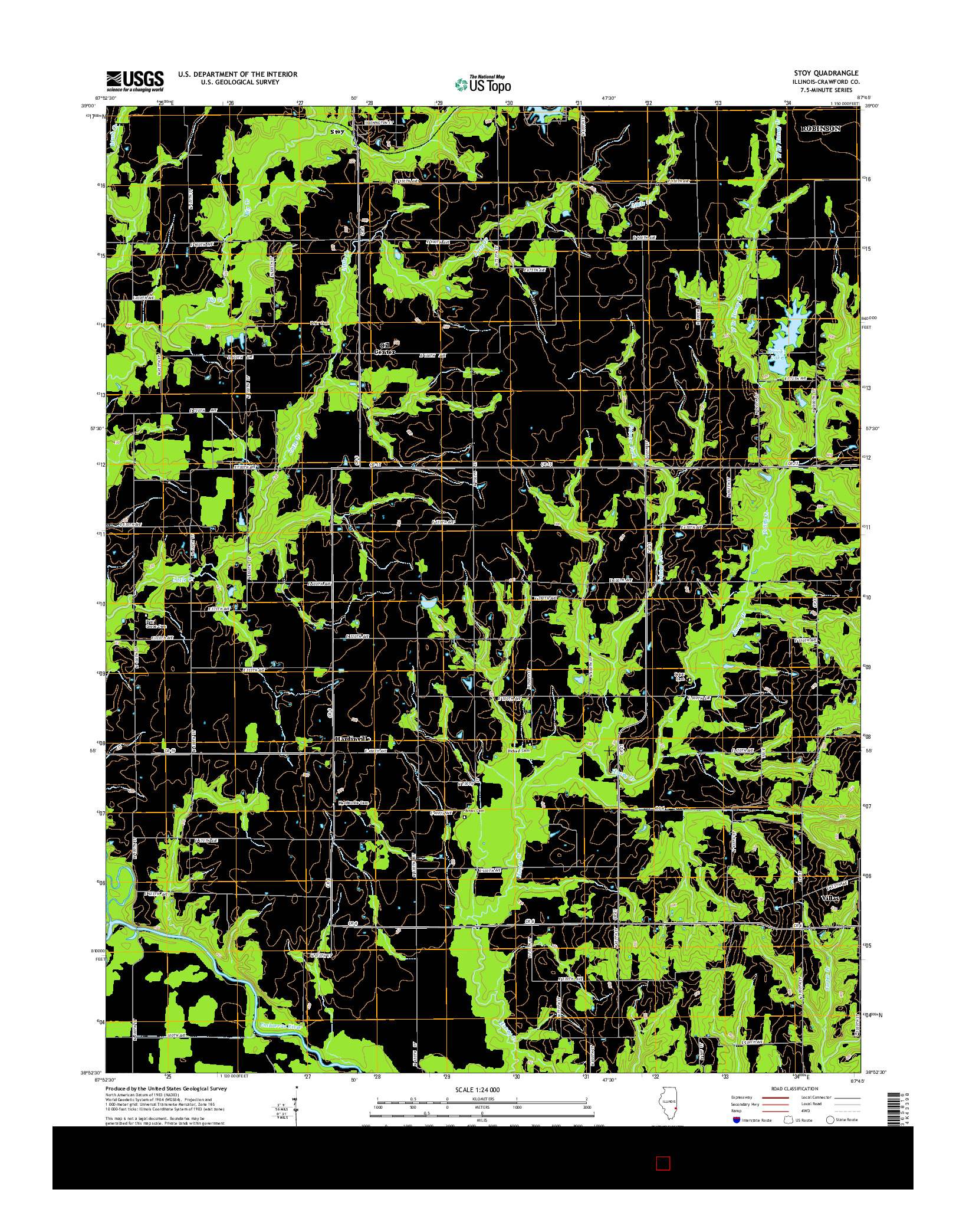 USGS US TOPO 7.5-MINUTE MAP FOR STOY, IL 2015