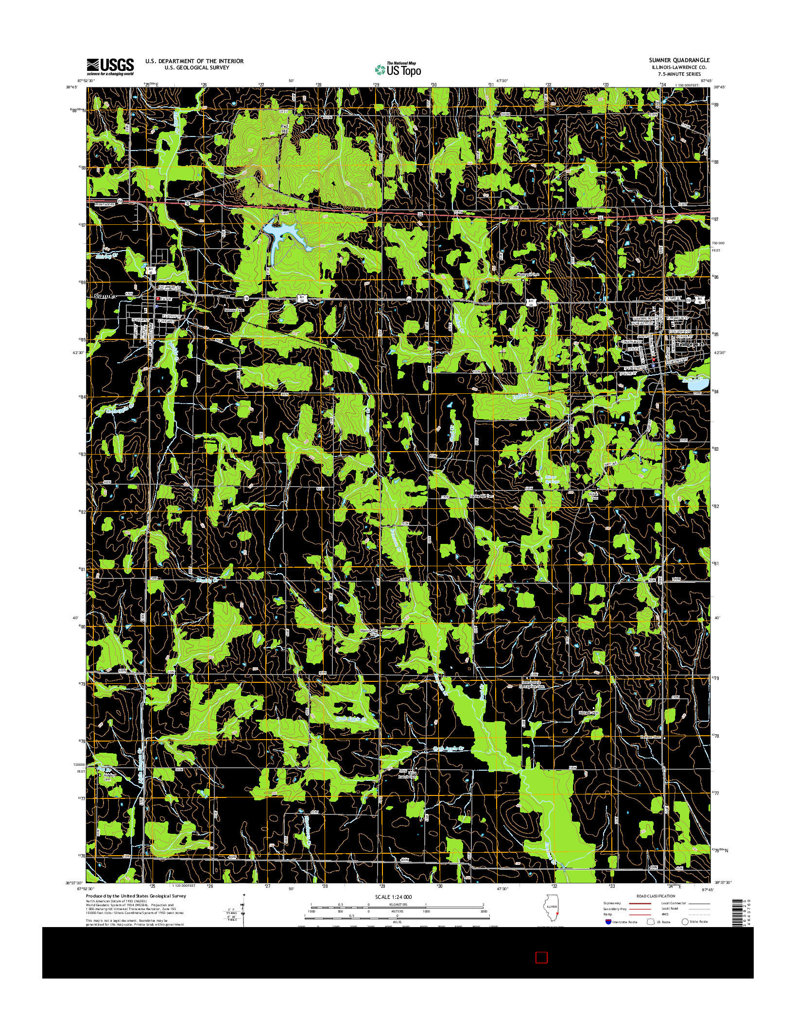 USGS US TOPO 7.5-MINUTE MAP FOR SUMNER, IL 2015