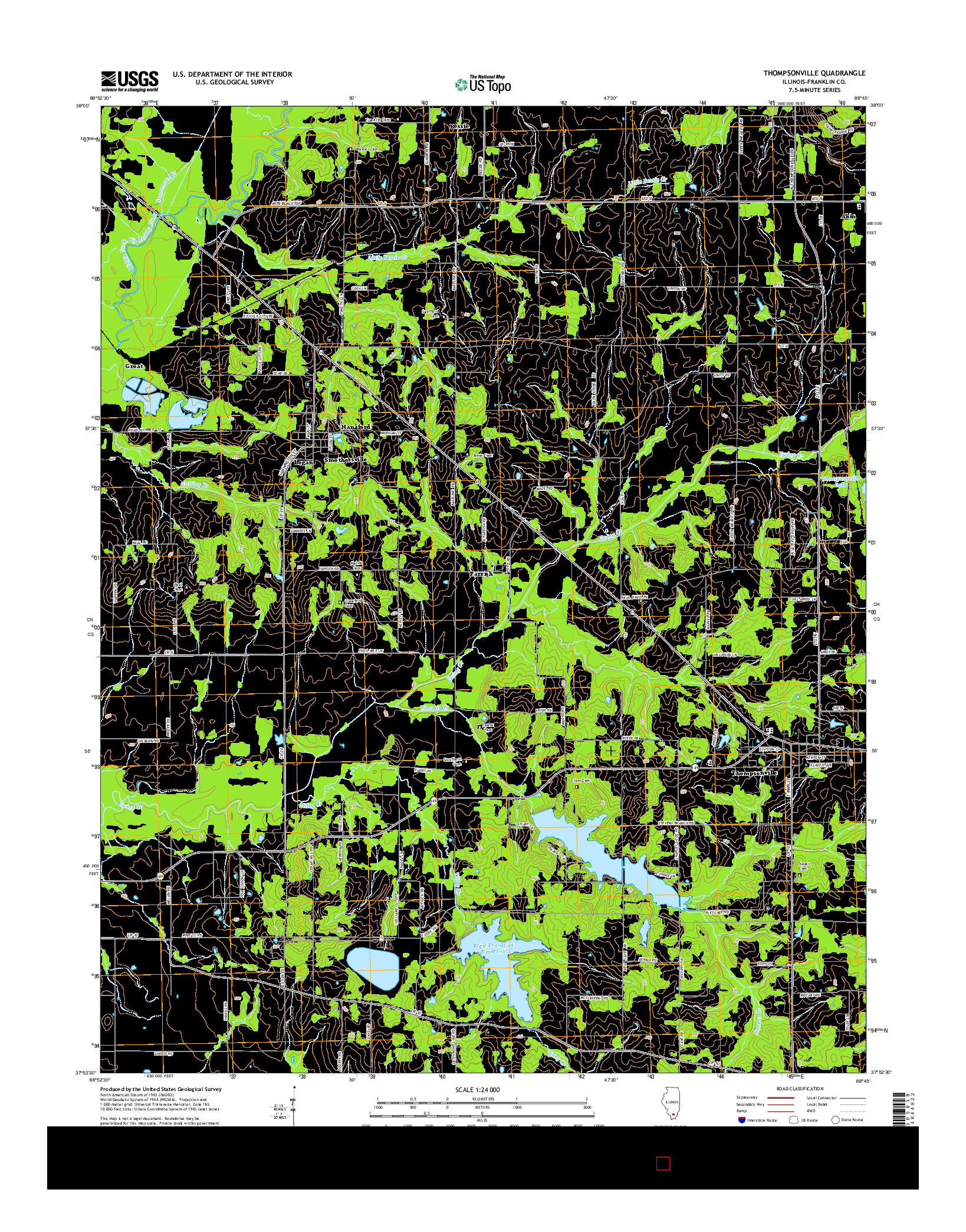 USGS US TOPO 7.5-MINUTE MAP FOR THOMPSONVILLE, IL 2015
