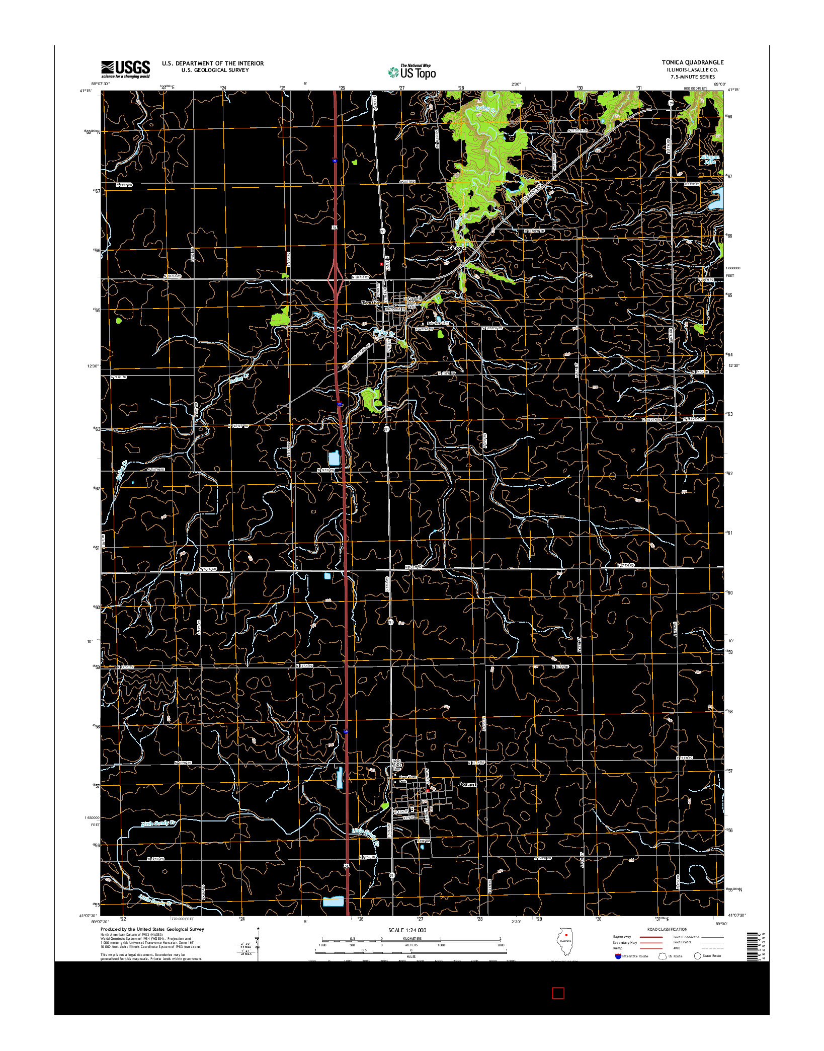 USGS US TOPO 7.5-MINUTE MAP FOR TONICA, IL 2015