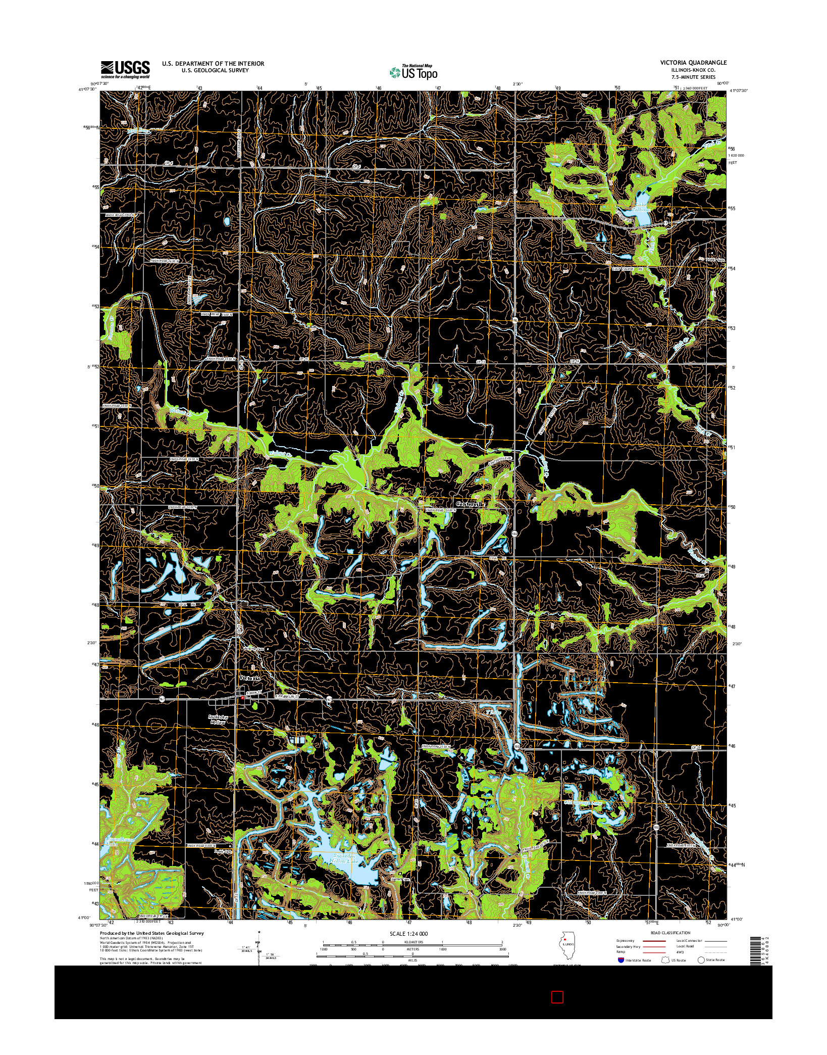 USGS US TOPO 7.5-MINUTE MAP FOR VICTORIA, IL 2015