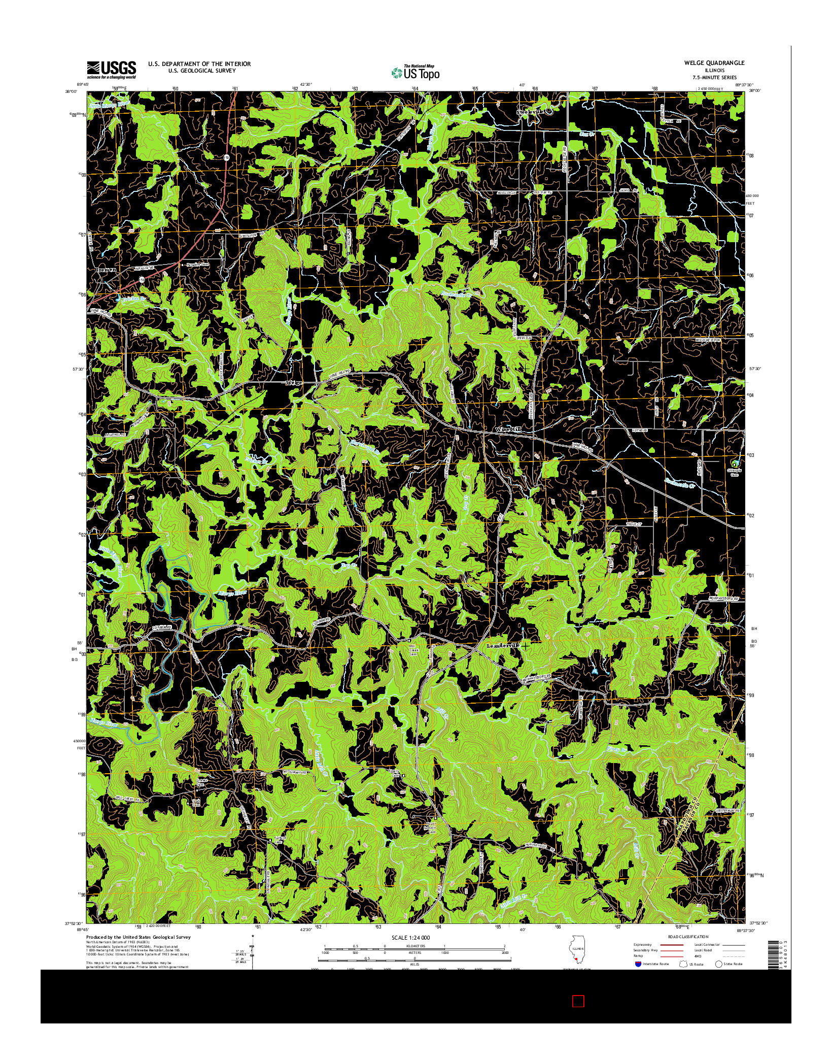 USGS US TOPO 7.5-MINUTE MAP FOR WELGE, IL 2015