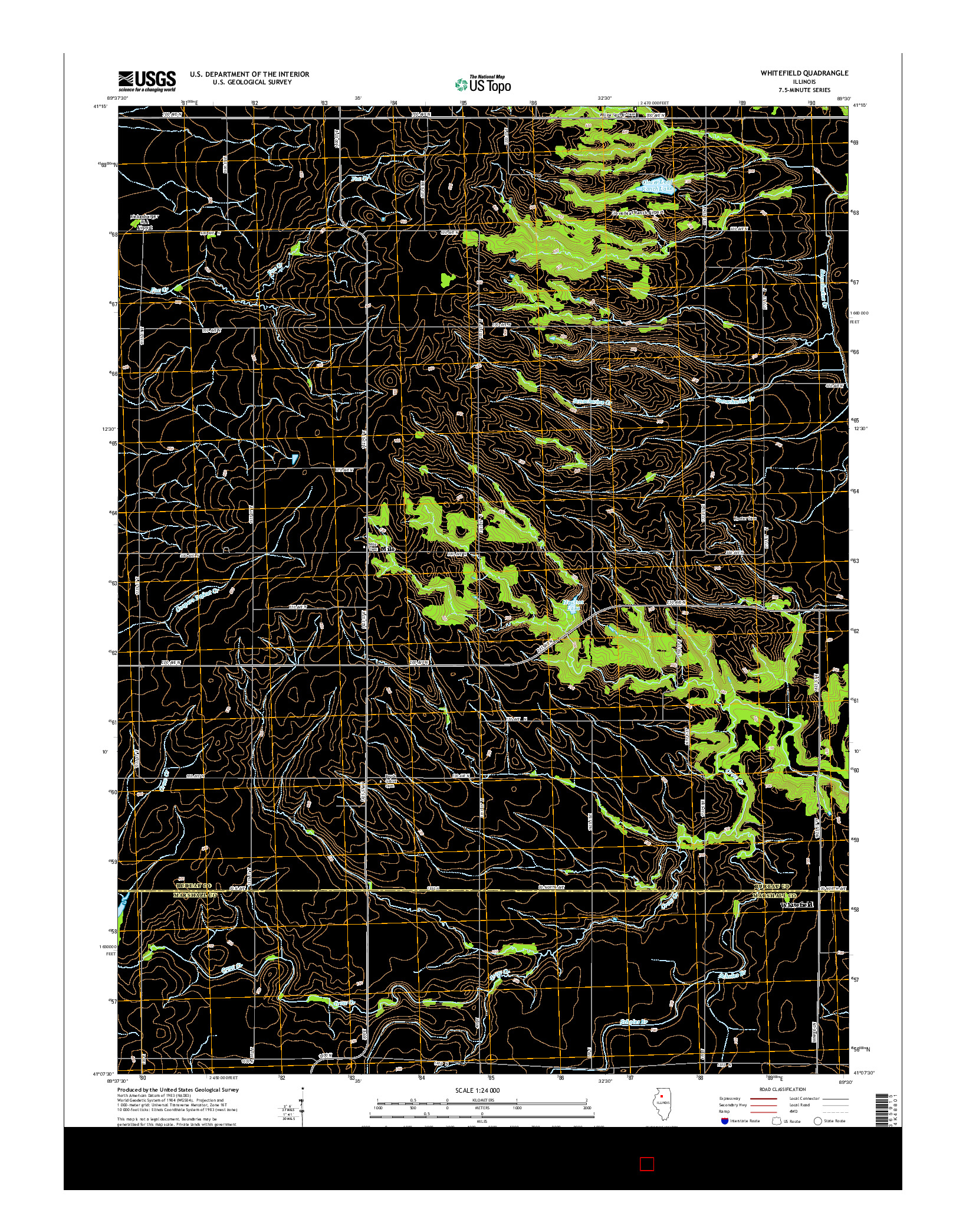 USGS US TOPO 7.5-MINUTE MAP FOR WHITEFIELD, IL 2015