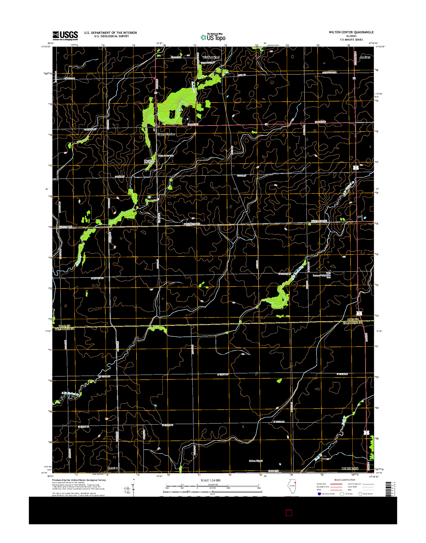 USGS US TOPO 7.5-MINUTE MAP FOR WILTON CENTER, IL 2015