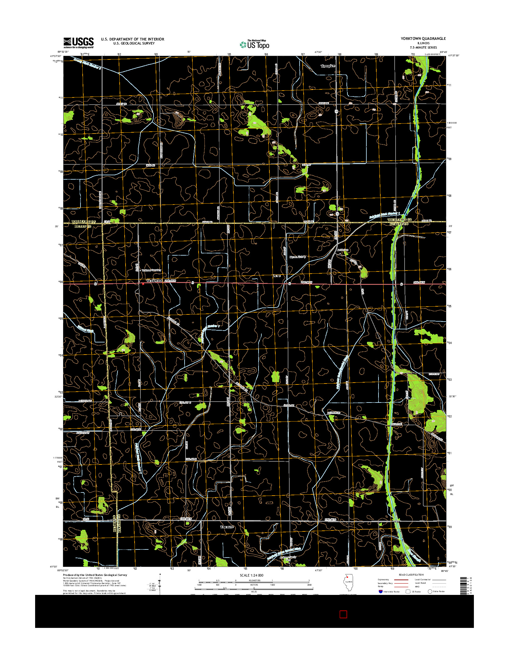 USGS US TOPO 7.5-MINUTE MAP FOR YORKTOWN, IL 2015