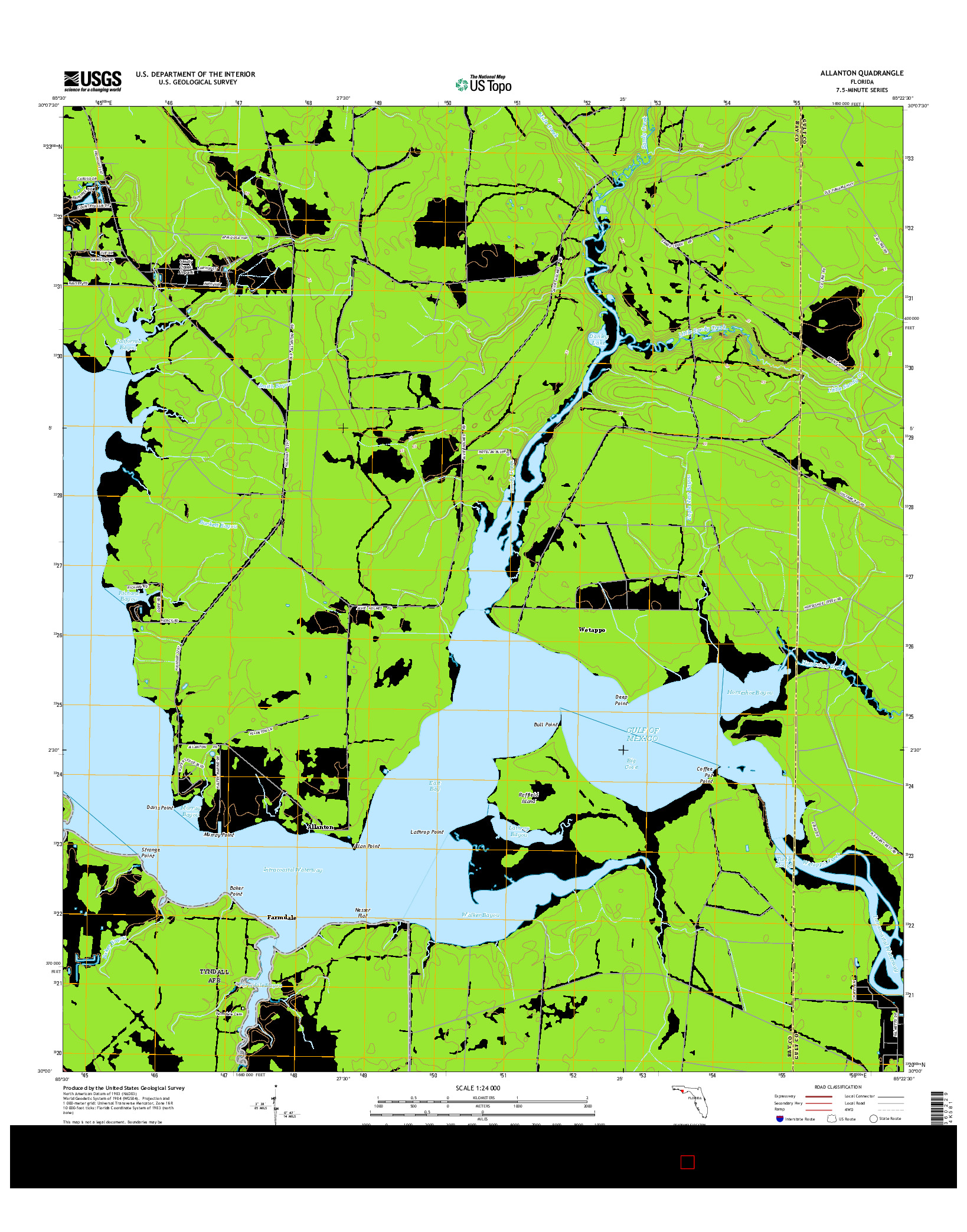 USGS US TOPO 7.5-MINUTE MAP FOR ALLANTON, FL 2015