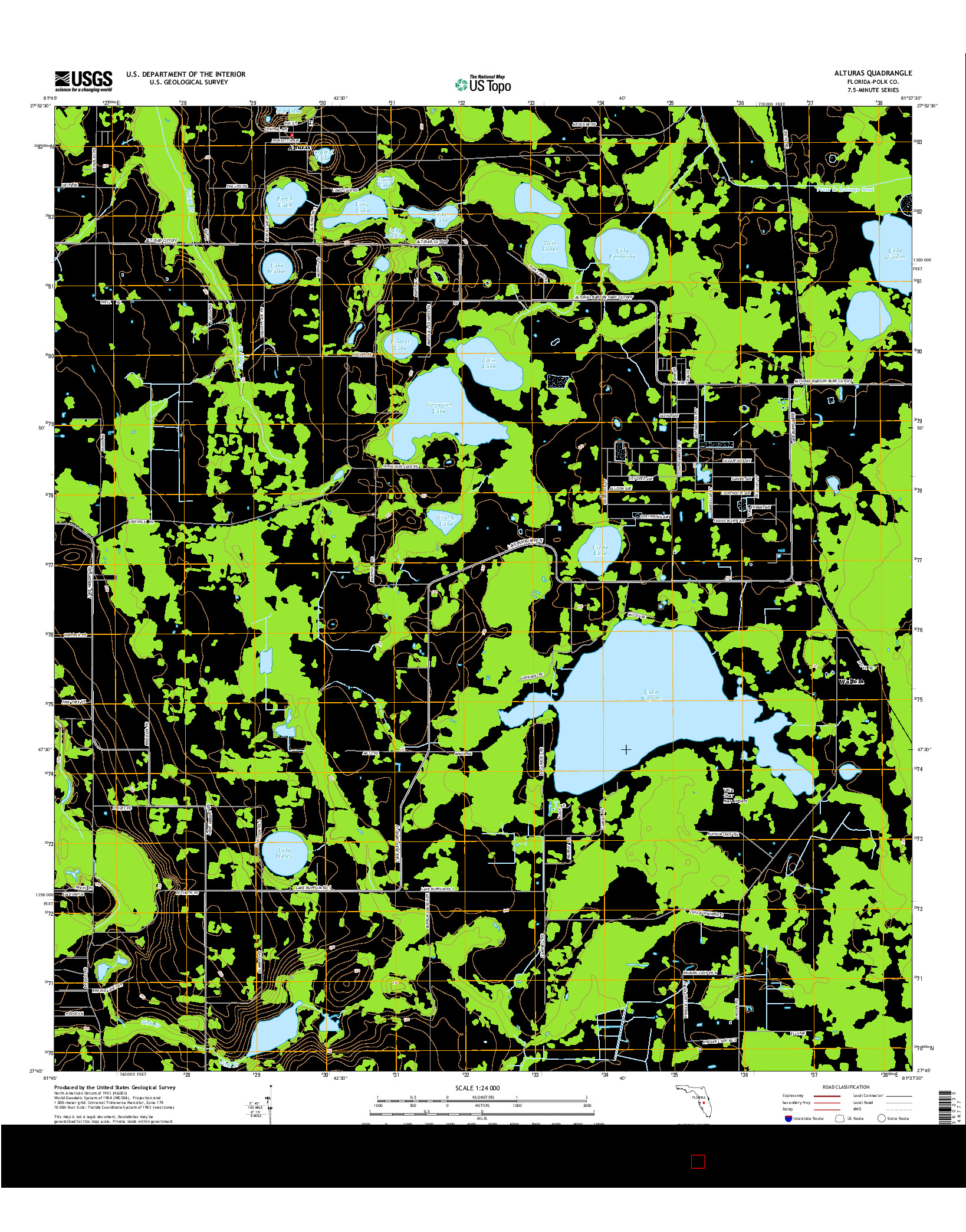 USGS US TOPO 7.5-MINUTE MAP FOR ALTURAS, FL 2015