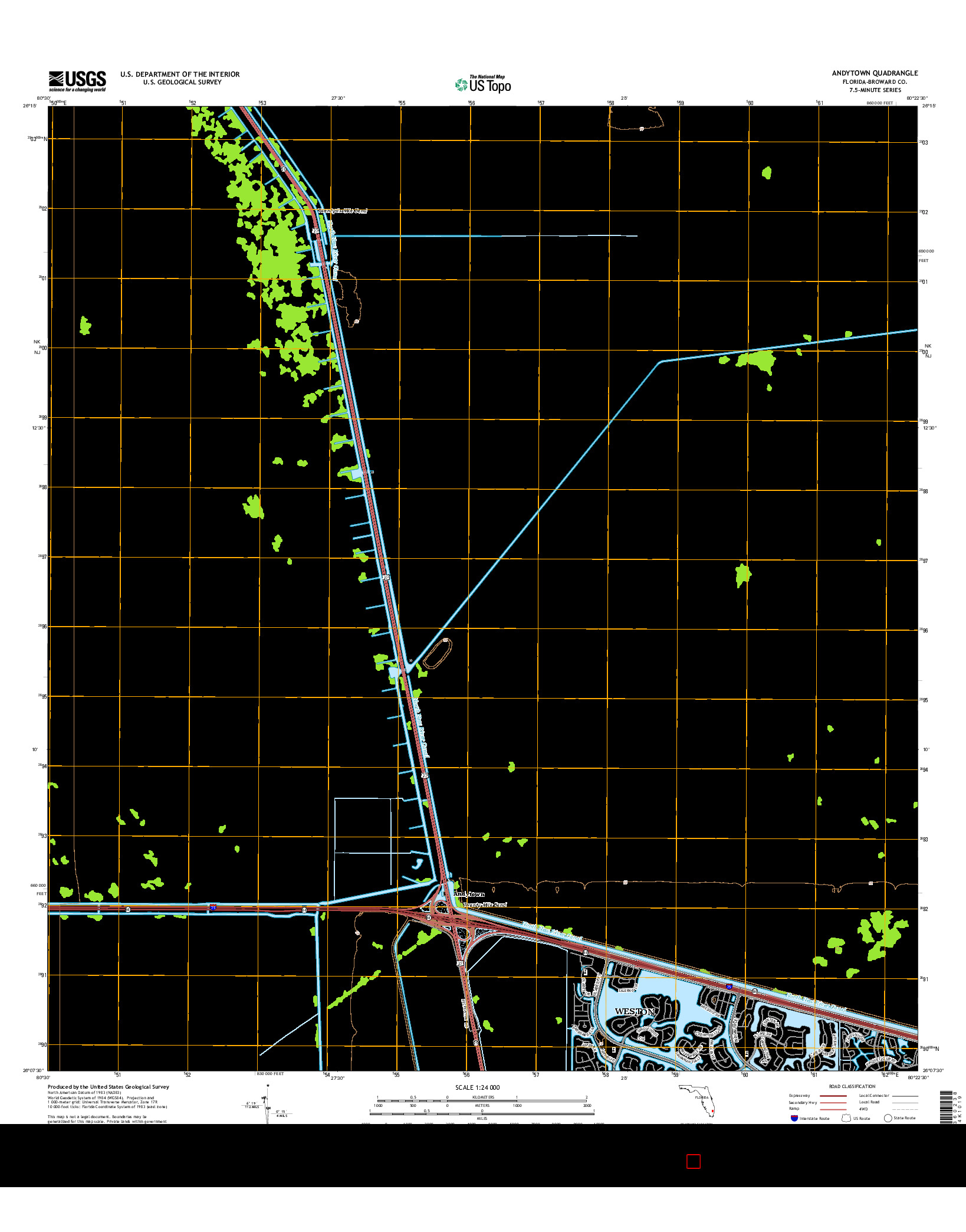 USGS US TOPO 7.5-MINUTE MAP FOR ANDYTOWN, FL 2015