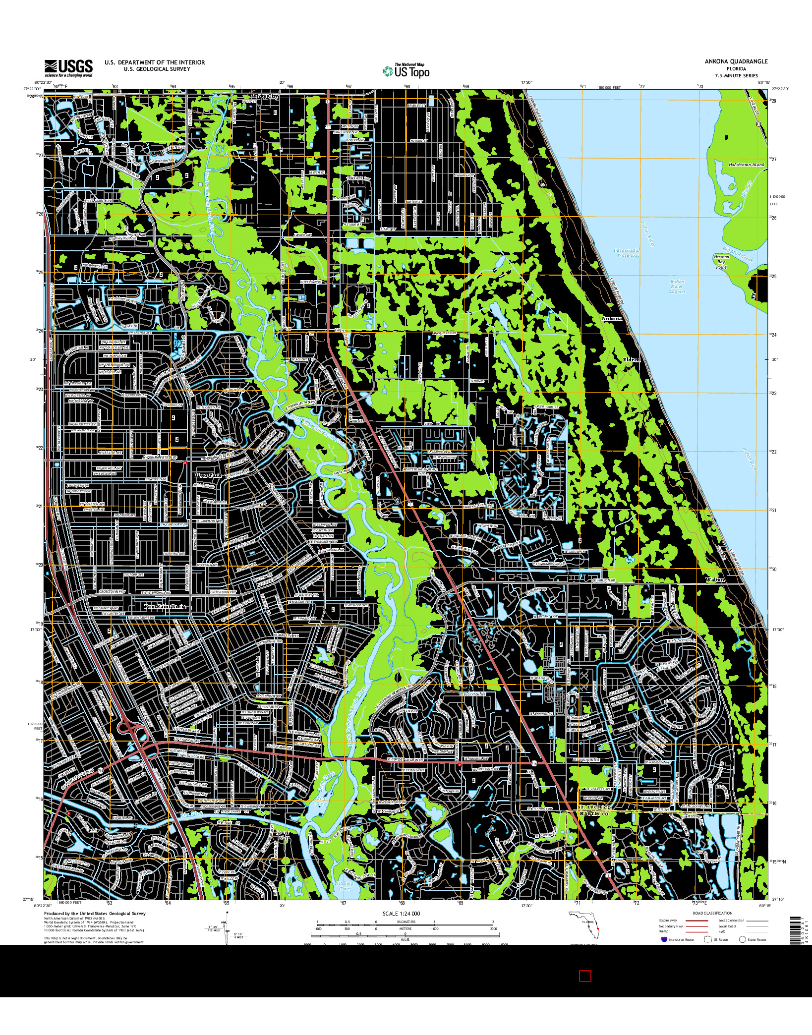 USGS US TOPO 7.5-MINUTE MAP FOR ANKONA, FL 2015