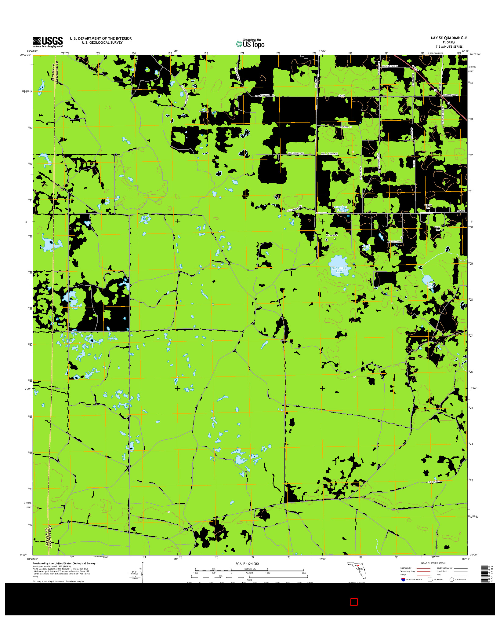 USGS US TOPO 7.5-MINUTE MAP FOR DAY SE, FL 2015