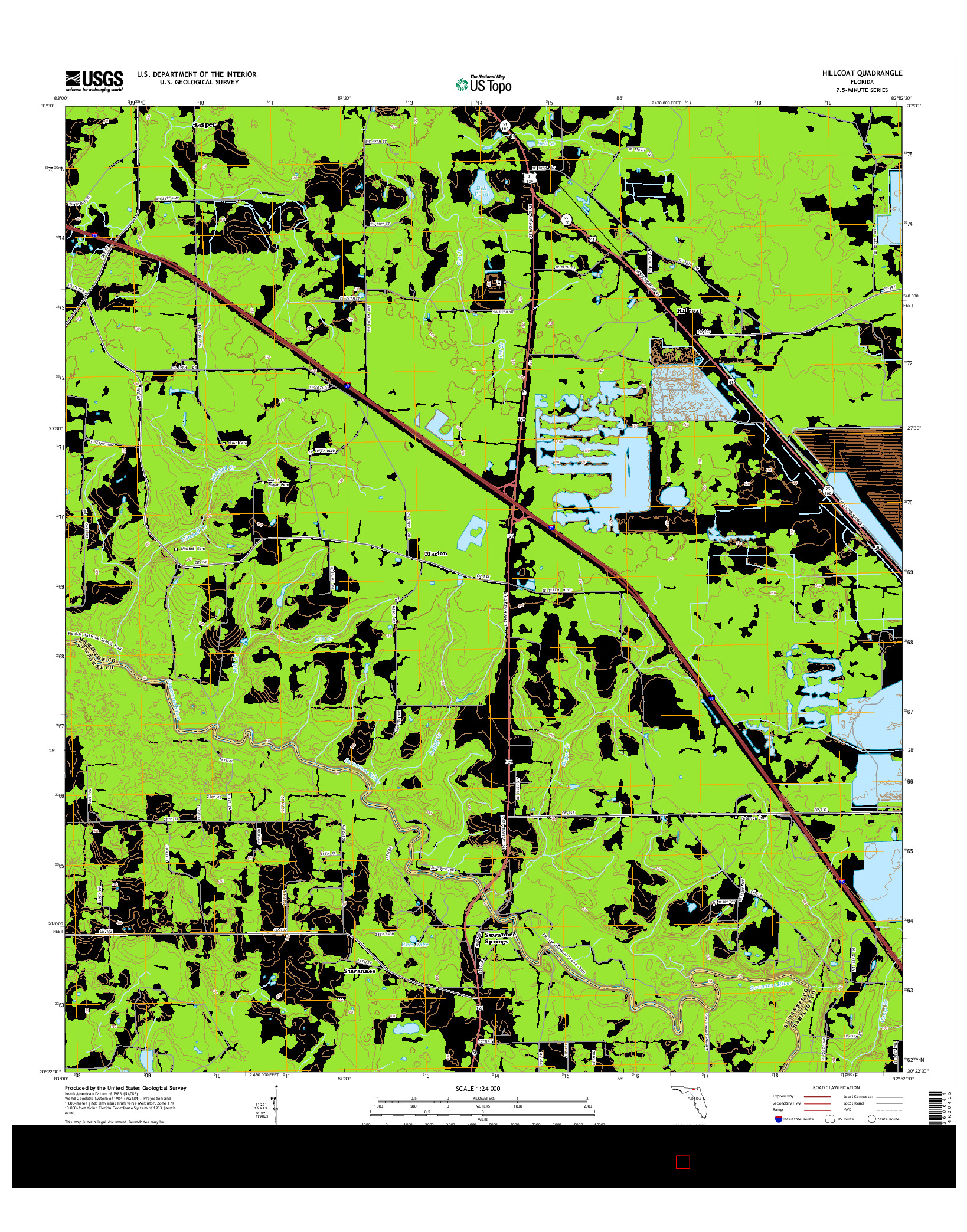 USGS US TOPO 7.5-MINUTE MAP FOR HILLCOAT, FL 2015