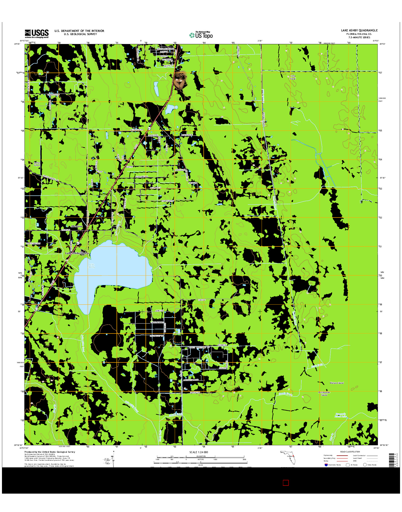 USGS US TOPO 7.5-MINUTE MAP FOR LAKE ASHBY, FL 2015