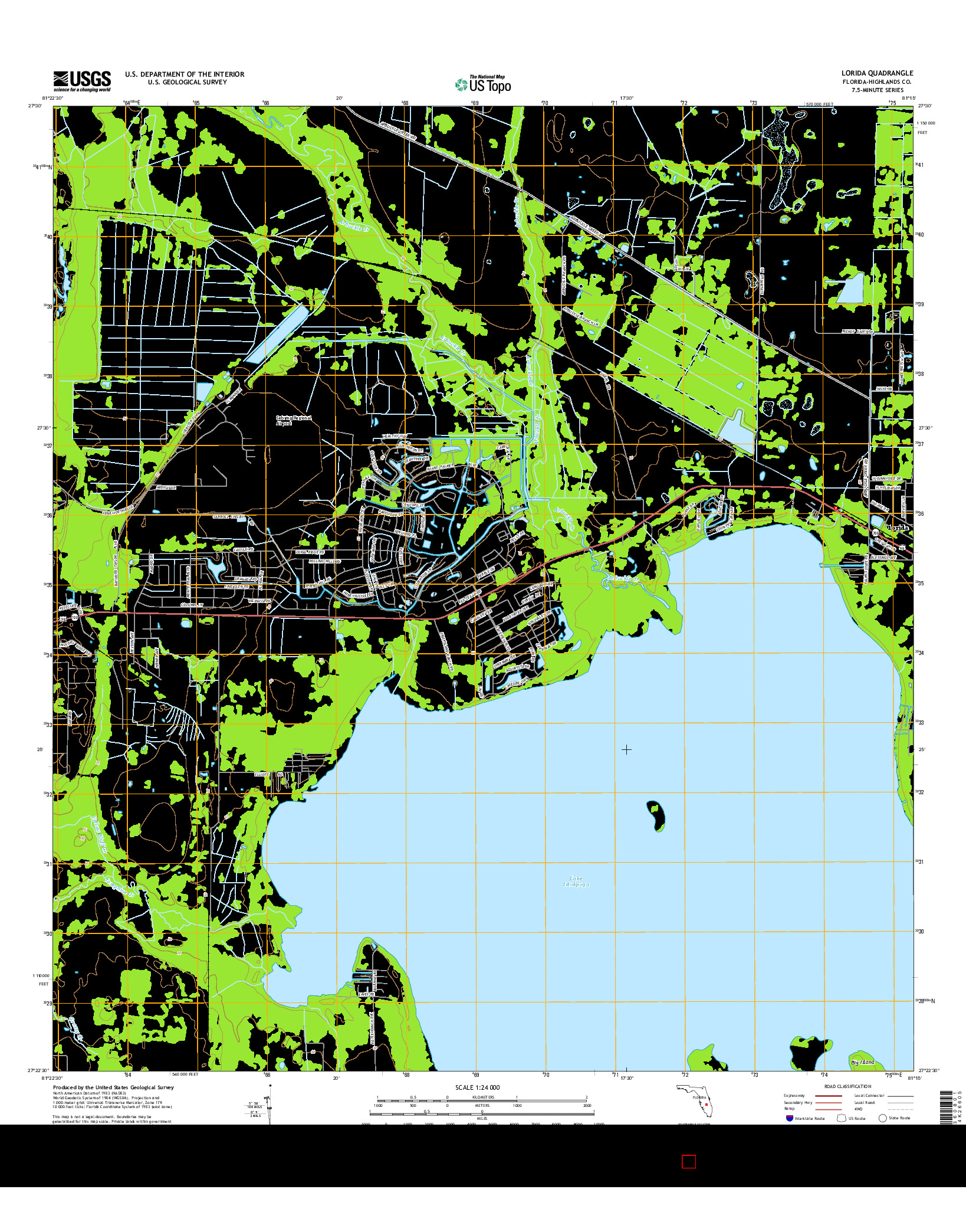 USGS US TOPO 7.5-MINUTE MAP FOR LORIDA, FL 2015