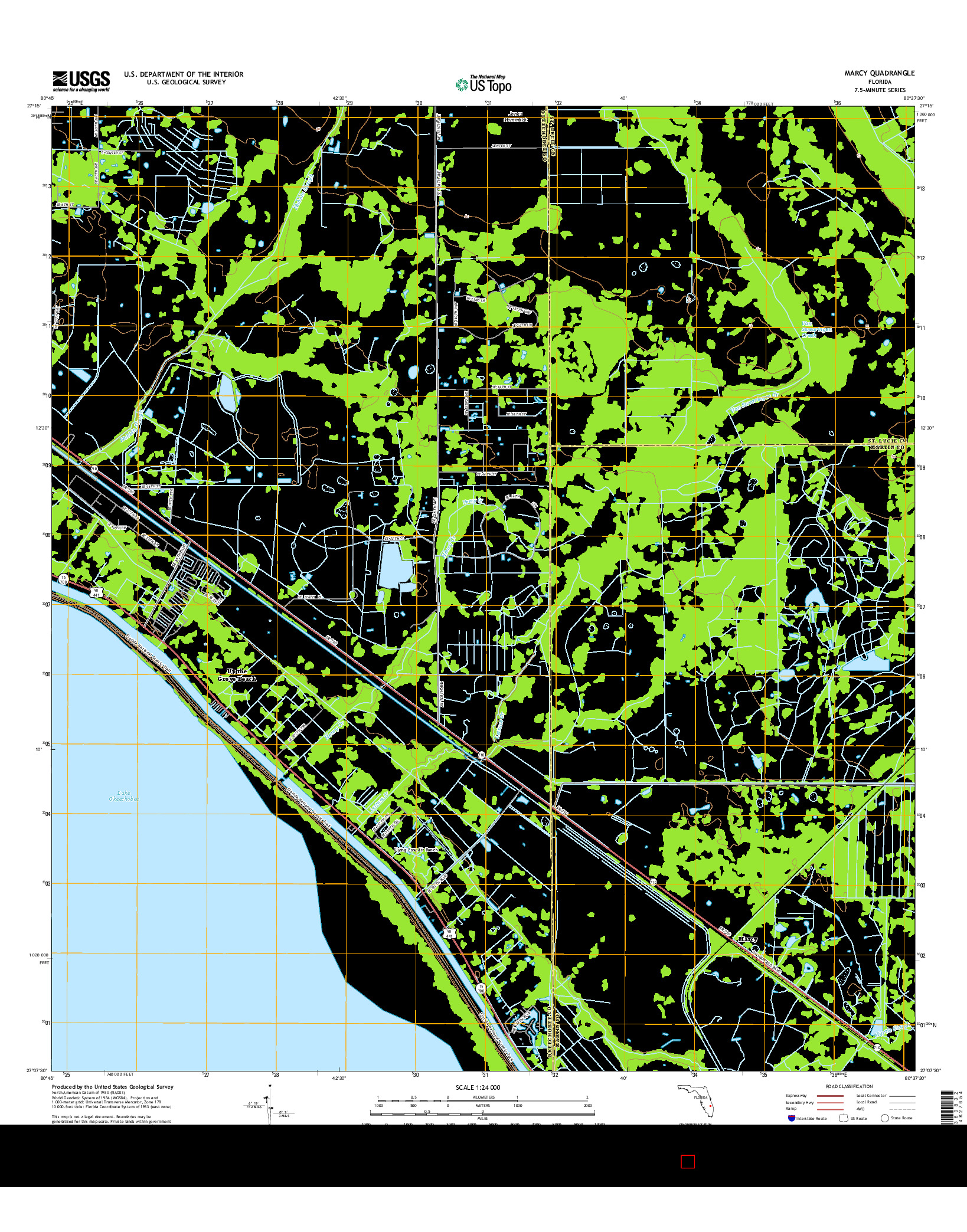 USGS US TOPO 7.5-MINUTE MAP FOR MARCY, FL 2015