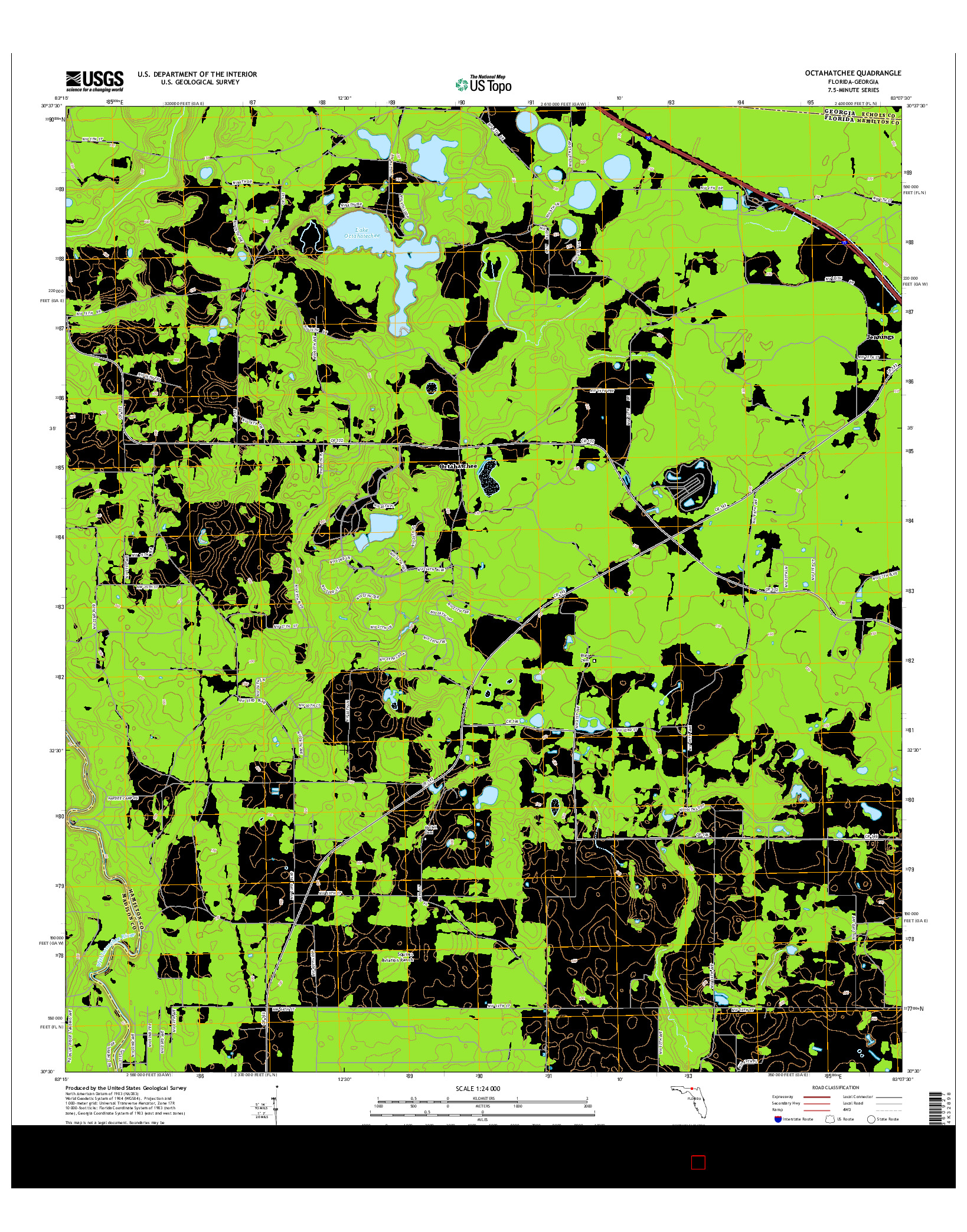 USGS US TOPO 7.5-MINUTE MAP FOR OCTAHATCHEE, FL-GA 2015