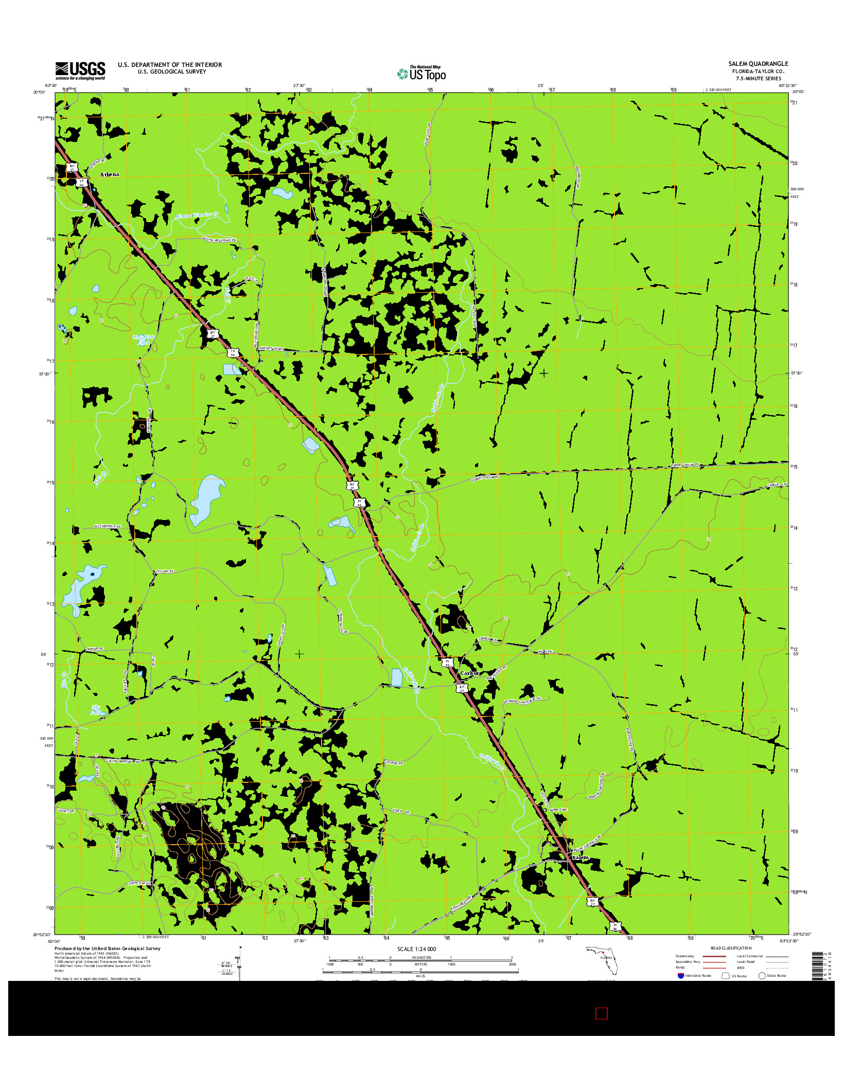 USGS US TOPO 7.5-MINUTE MAP FOR SALEM, FL 2015