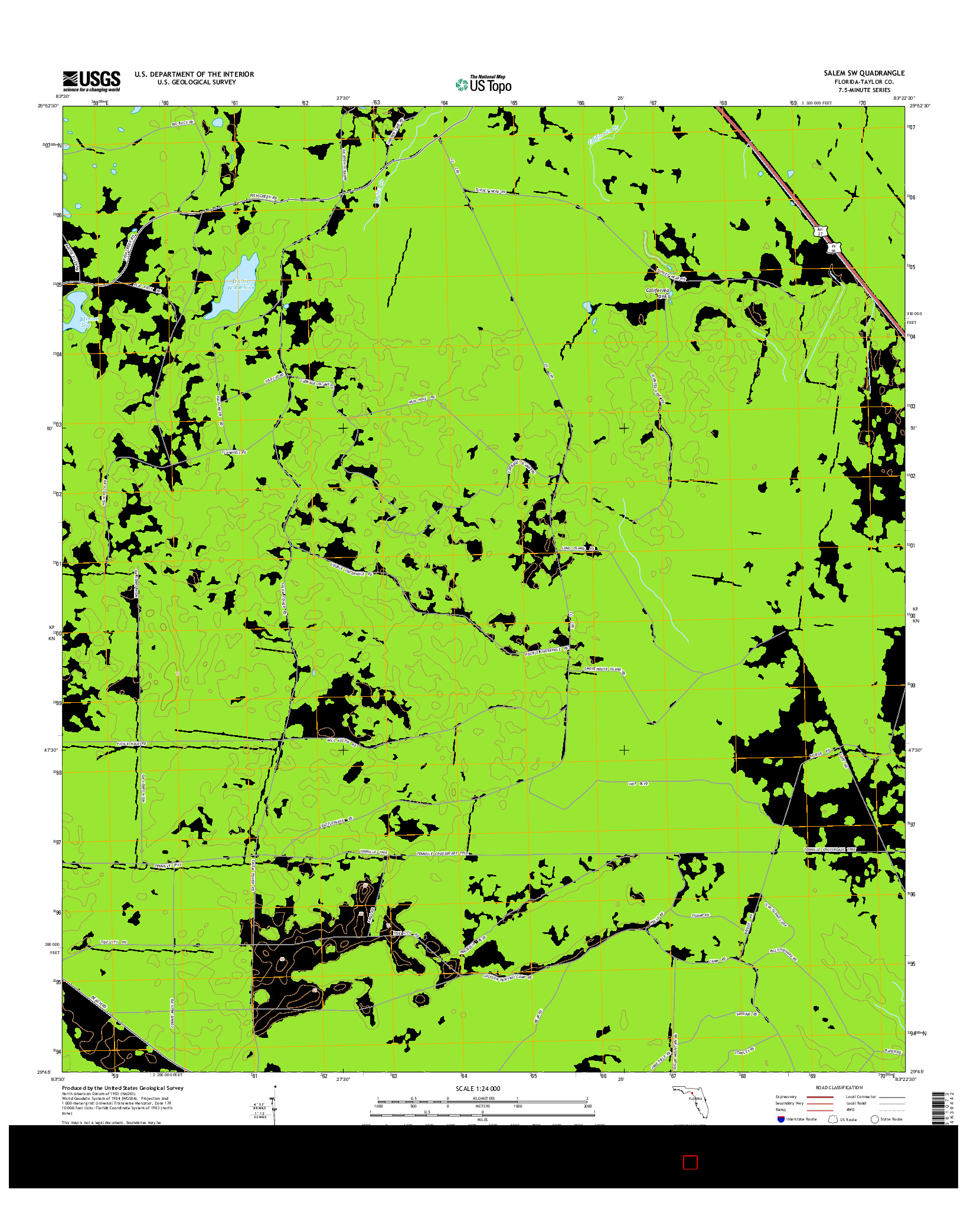 USGS US TOPO 7.5-MINUTE MAP FOR SALEM SW, FL 2015