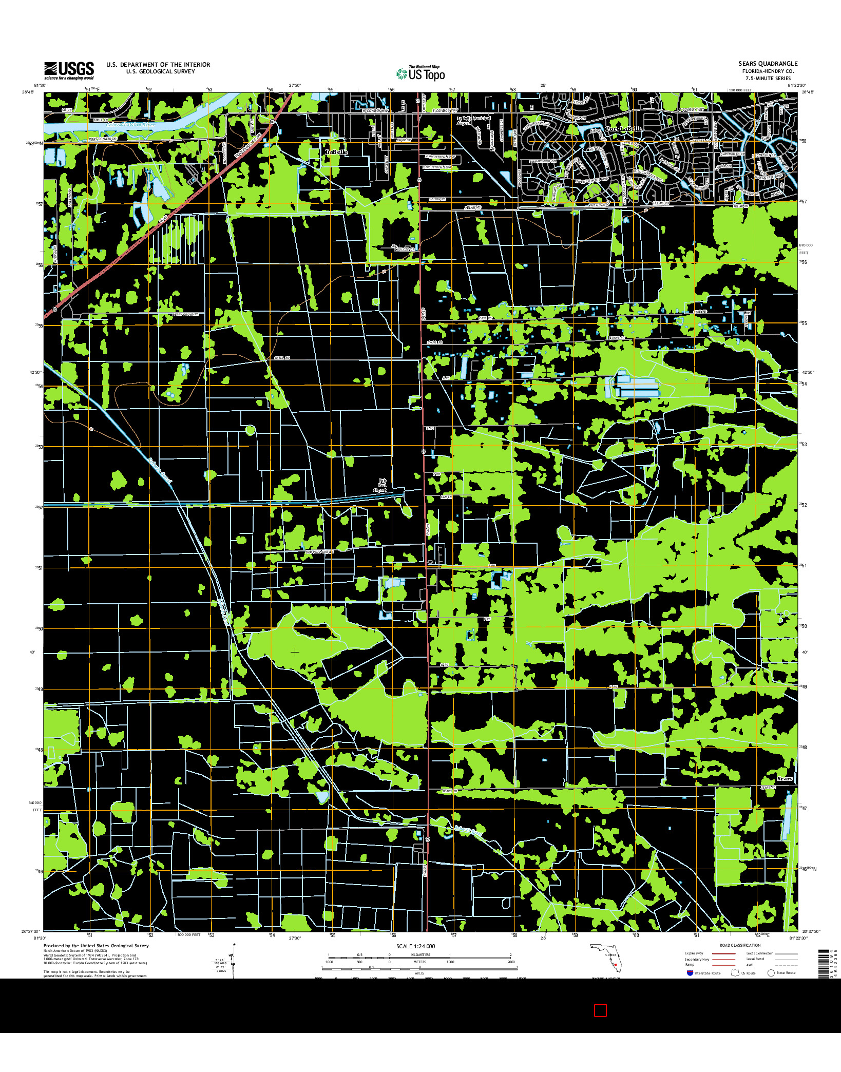 USGS US TOPO 7.5-MINUTE MAP FOR SEARS, FL 2015