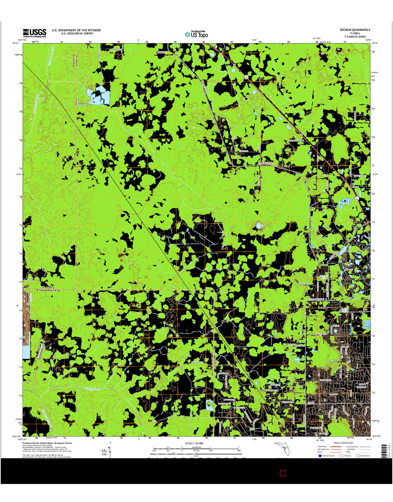 USGS US TOPO 7.5-MINUTE MAP FOR SOCRUM, FL 2015