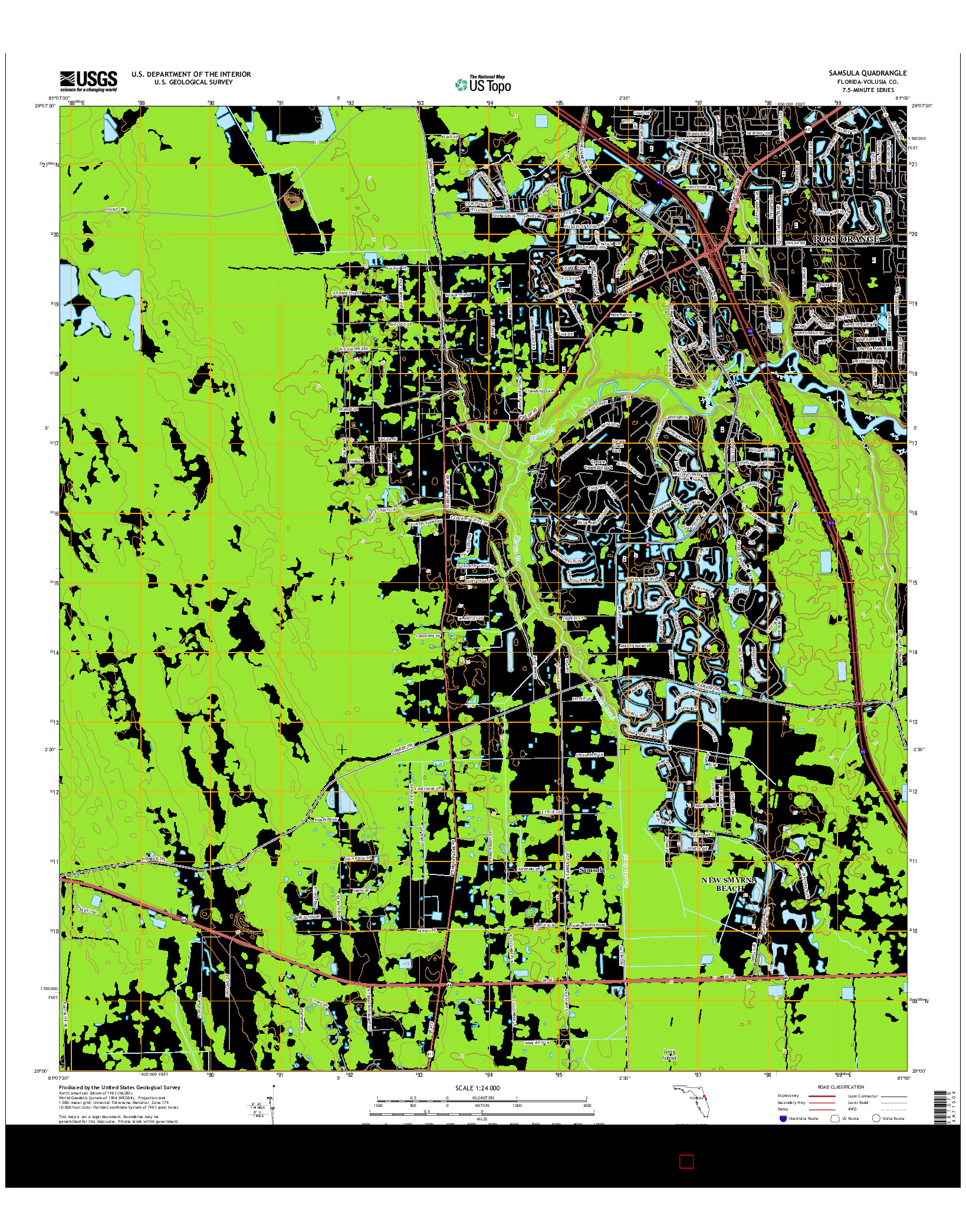 USGS US TOPO 7.5-MINUTE MAP FOR SAMSULA, FL 2015