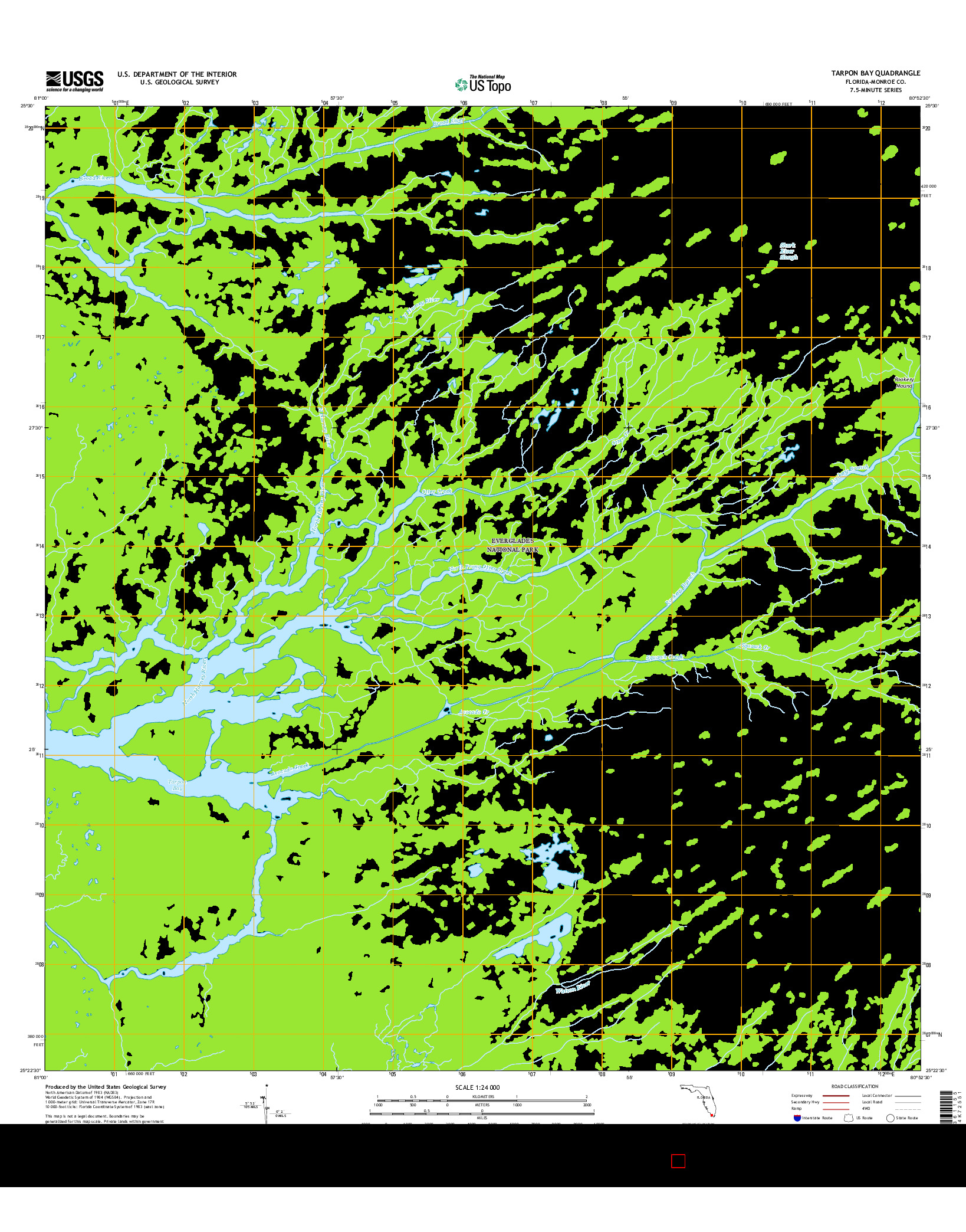 USGS US TOPO 7.5-MINUTE MAP FOR TARPON BAY, FL 2015