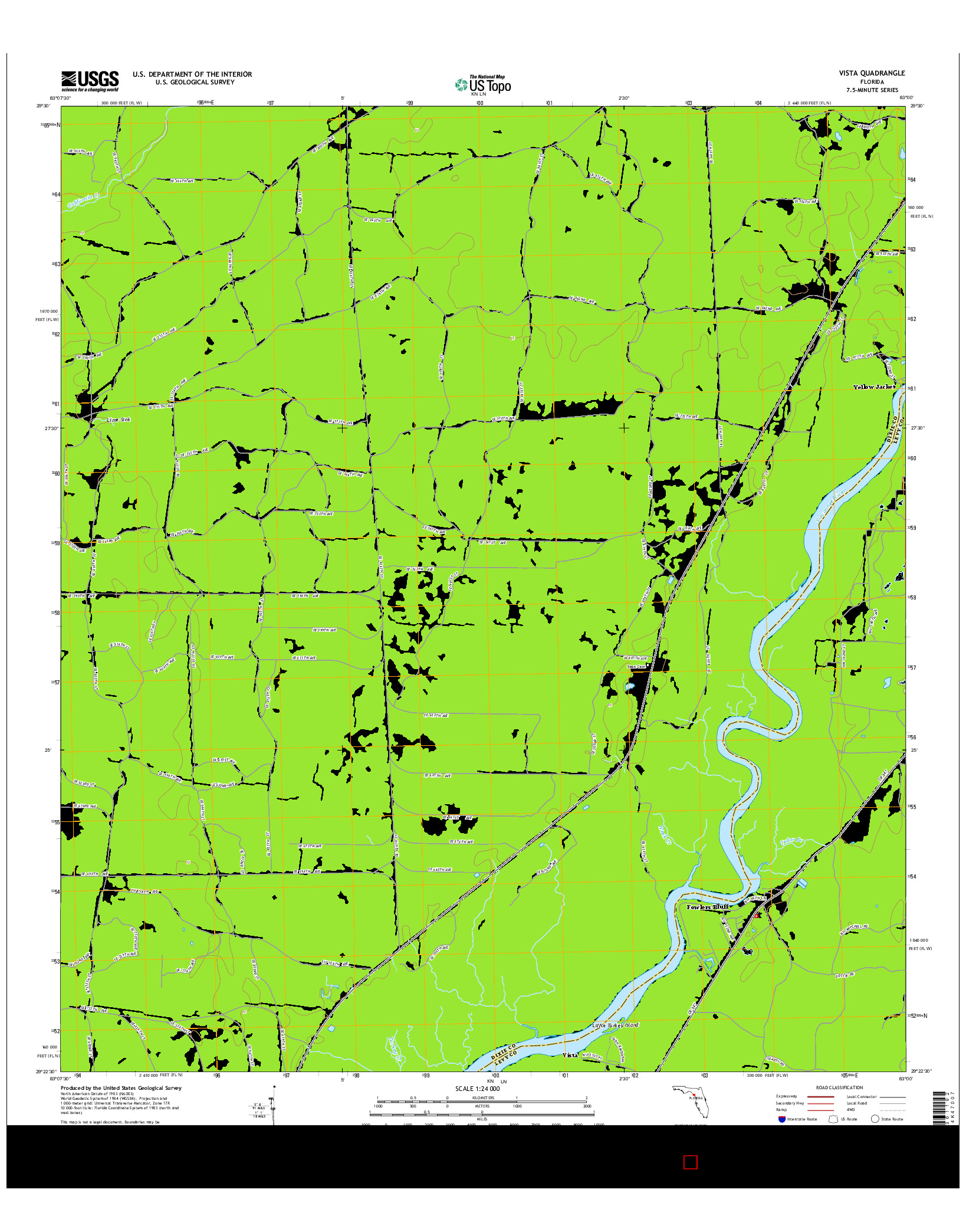 USGS US TOPO 7.5-MINUTE MAP FOR VISTA, FL 2015