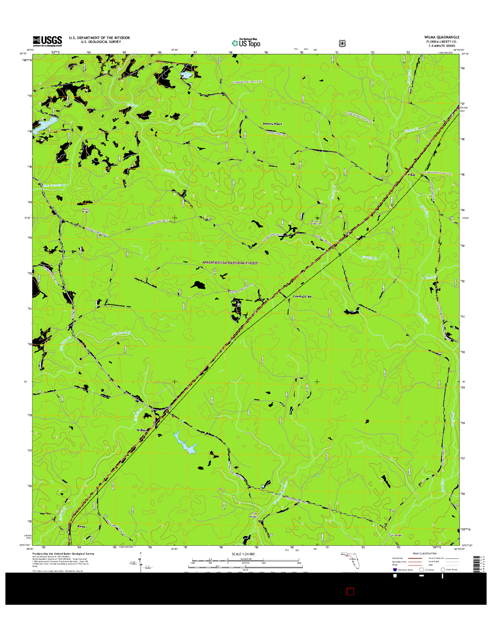 USGS US TOPO 7.5-MINUTE MAP FOR WILMA, FL 2015