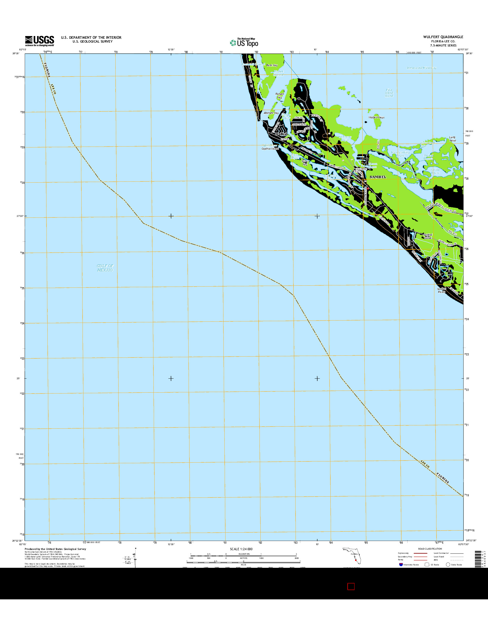 USGS US TOPO 7.5-MINUTE MAP FOR WULFERT, FL 2015