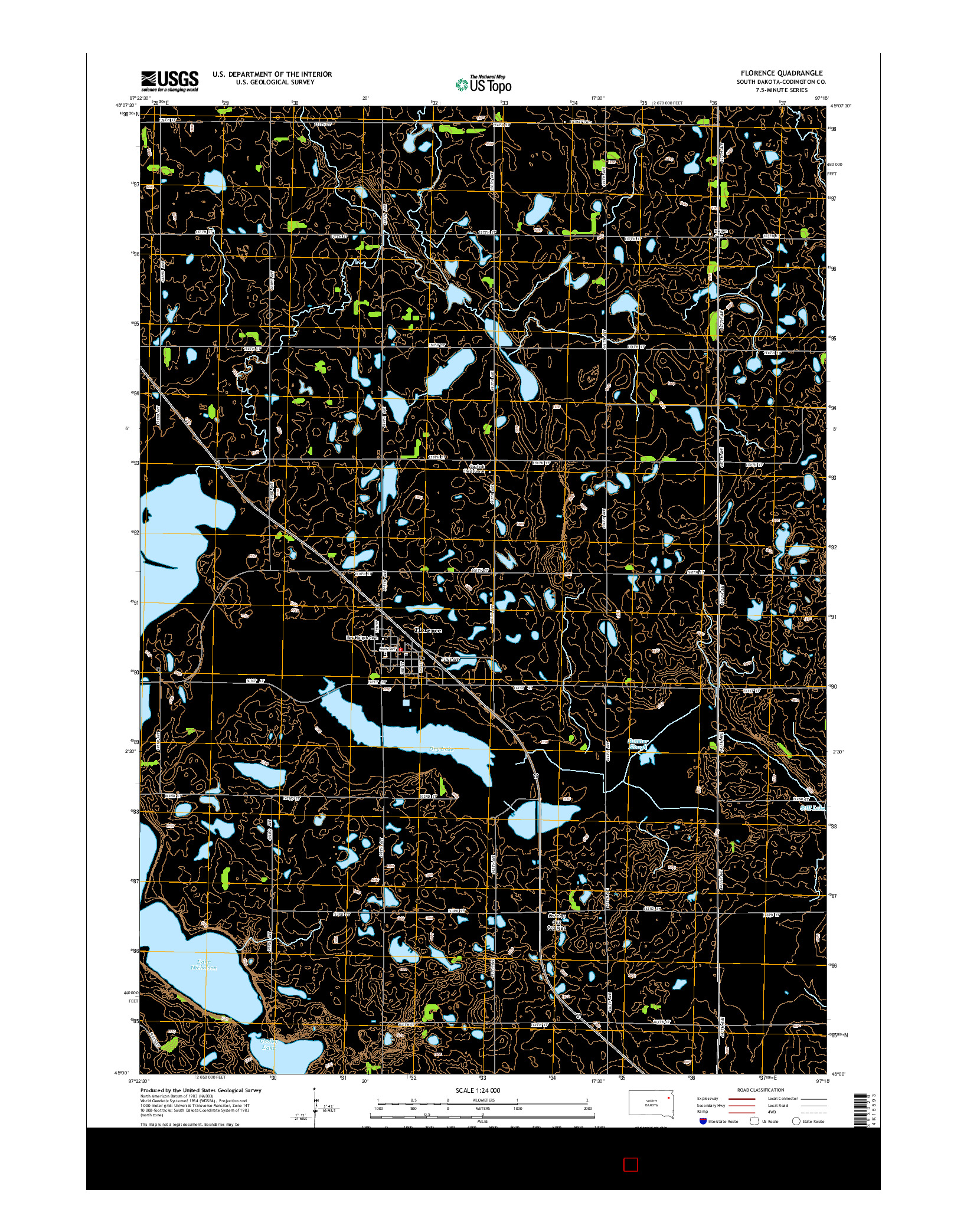 USGS US TOPO 7.5-MINUTE MAP FOR FLORENCE, SD 2015