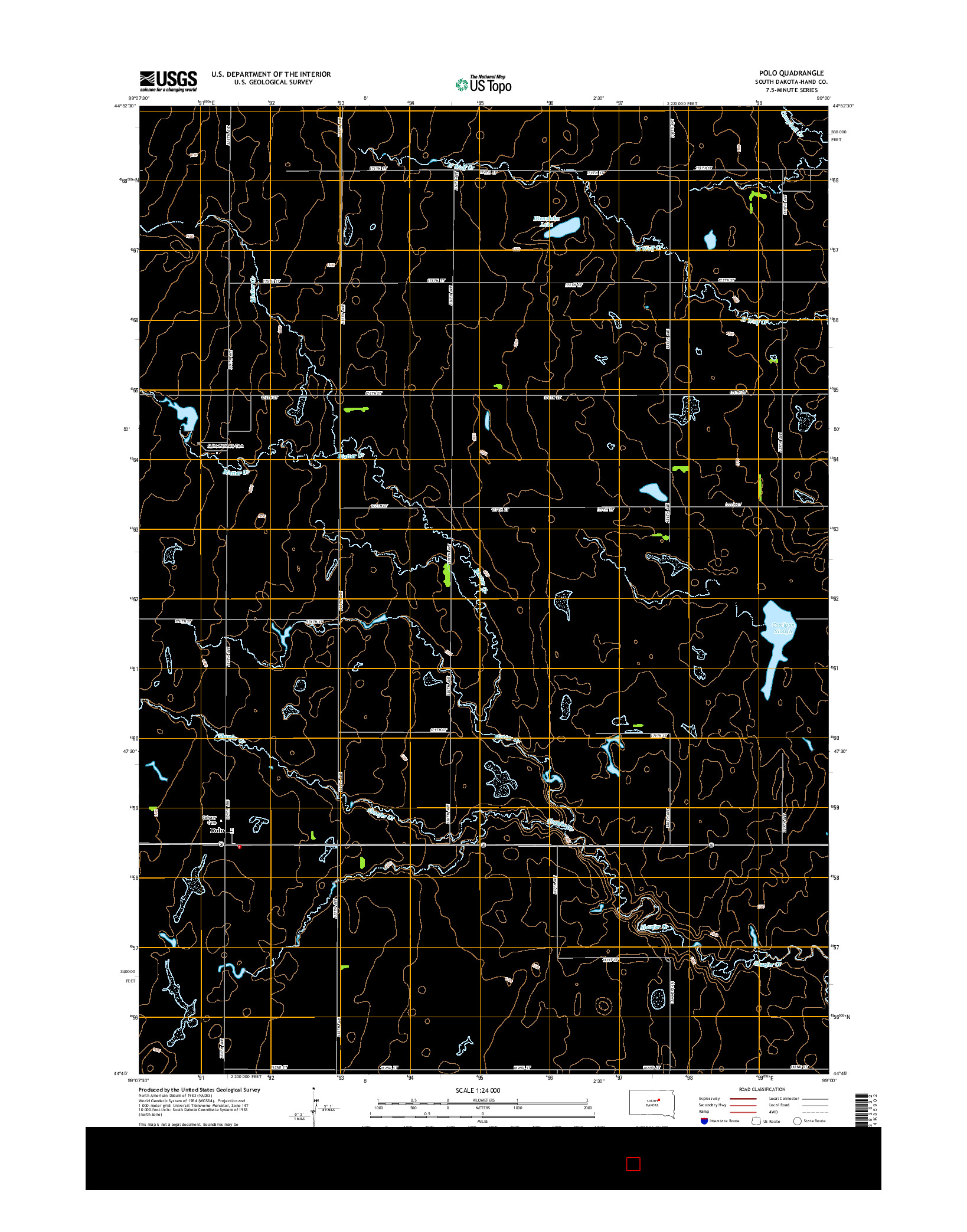 USGS US TOPO 7.5-MINUTE MAP FOR POLO, SD 2015