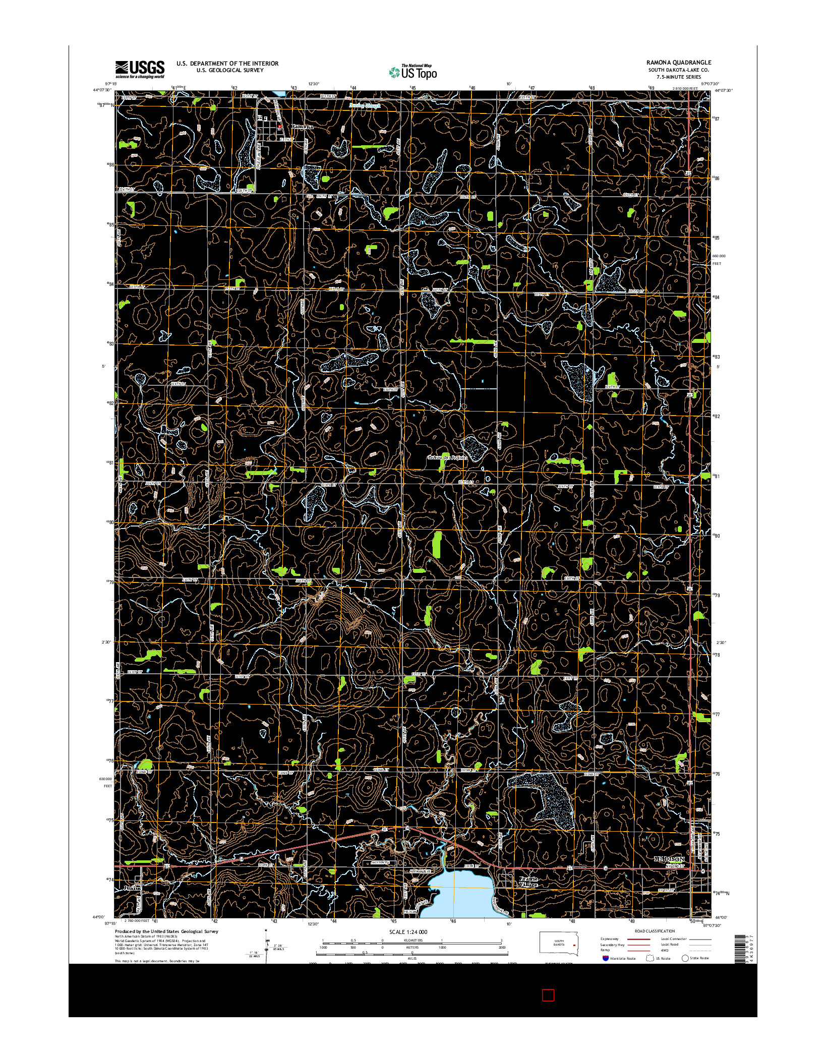 USGS US TOPO 7.5-MINUTE MAP FOR RAMONA, SD 2015