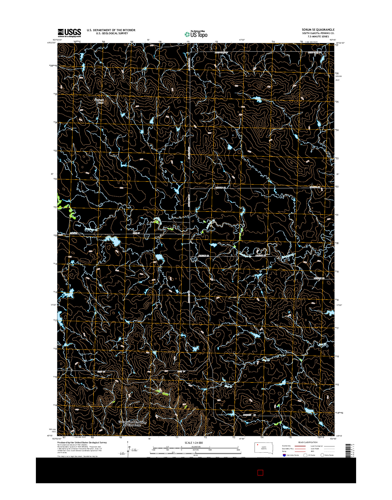 USGS US TOPO 7.5-MINUTE MAP FOR SORUM SE, SD 2015