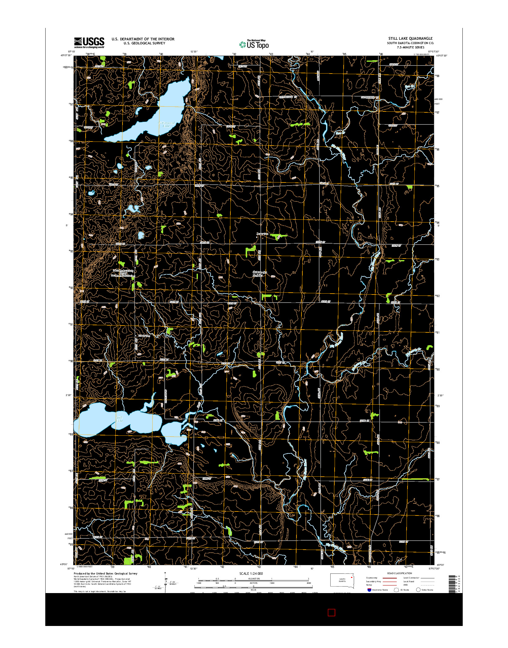 USGS US TOPO 7.5-MINUTE MAP FOR STILL LAKE, SD 2015