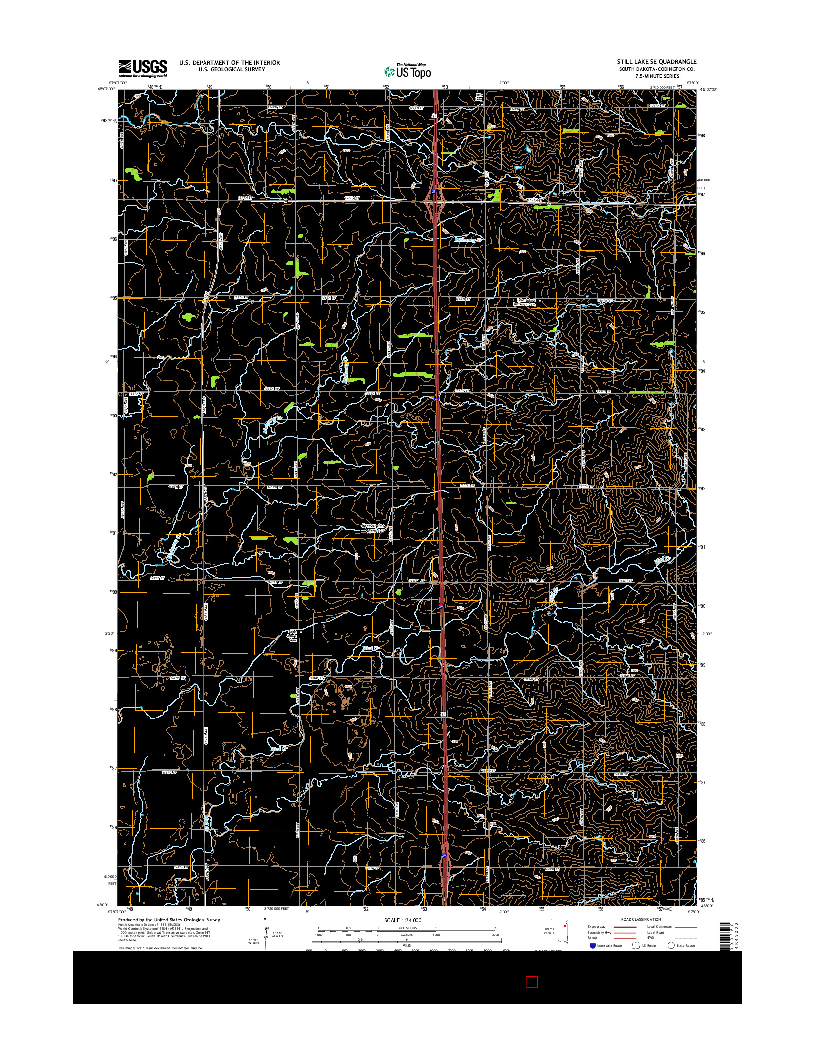 USGS US TOPO 7.5-MINUTE MAP FOR STILL LAKE SE, SD 2015