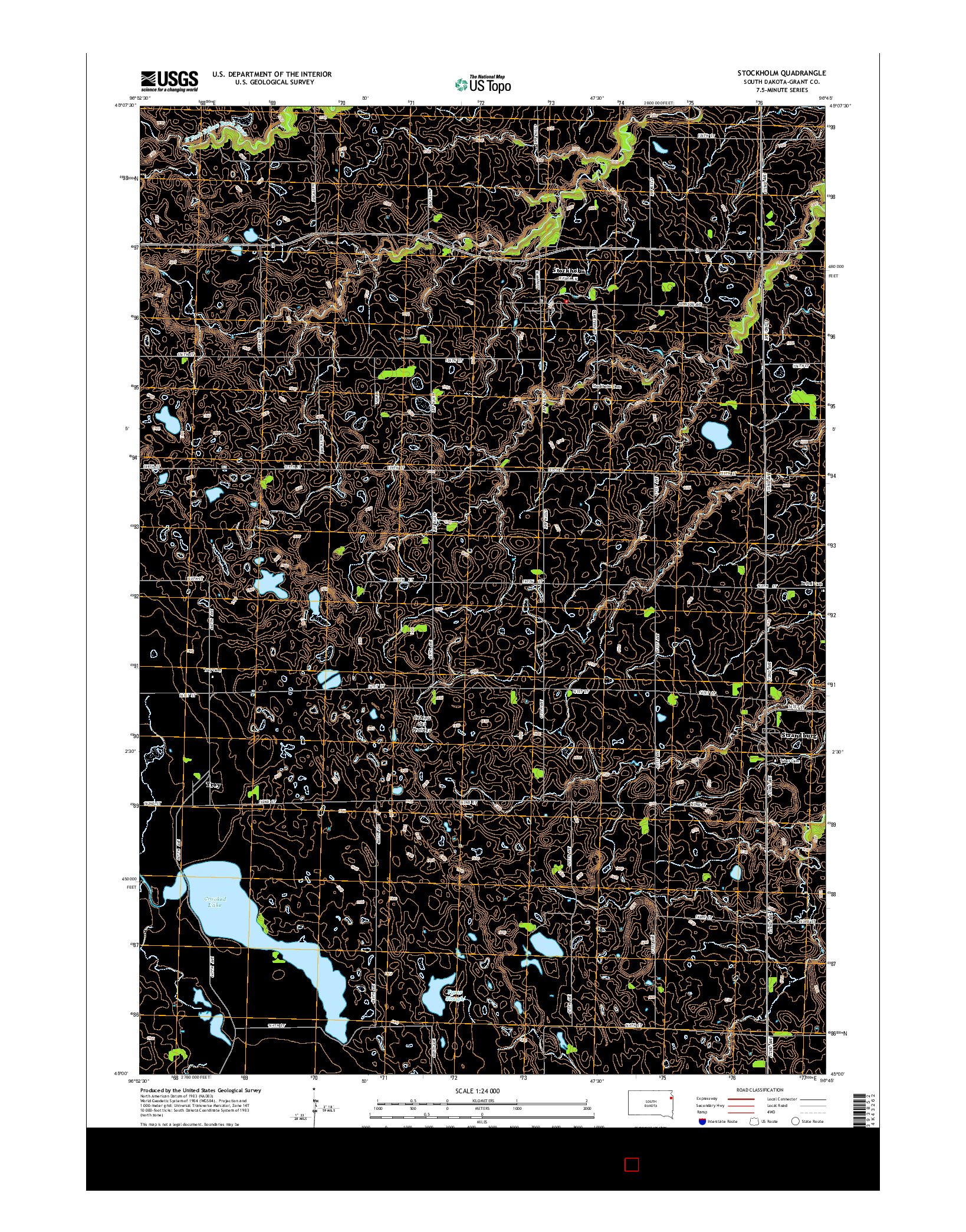 USGS US TOPO 7.5-MINUTE MAP FOR STOCKHOLM, SD 2015