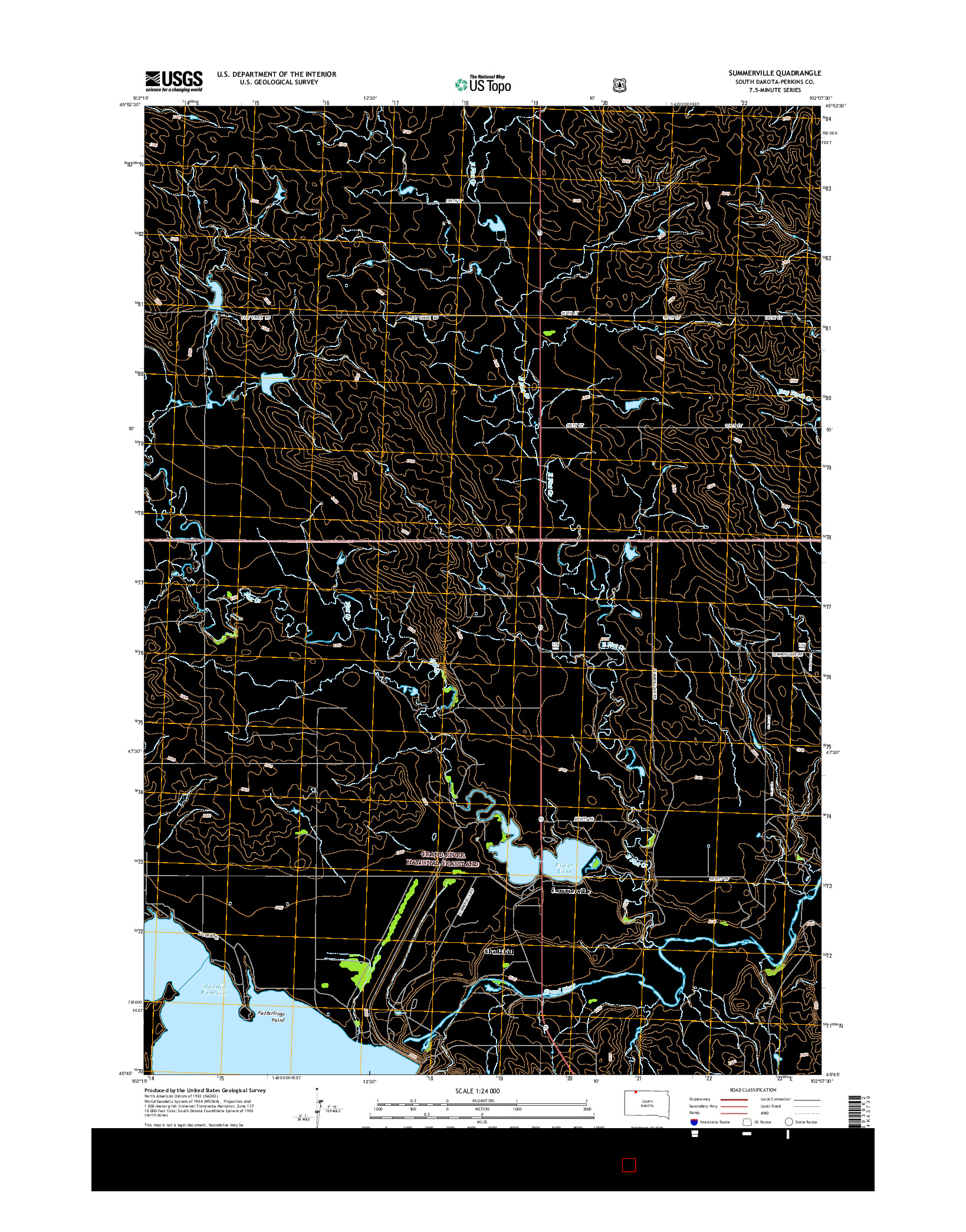 USGS US TOPO 7.5-MINUTE MAP FOR SUMMERVILLE, SD 2015