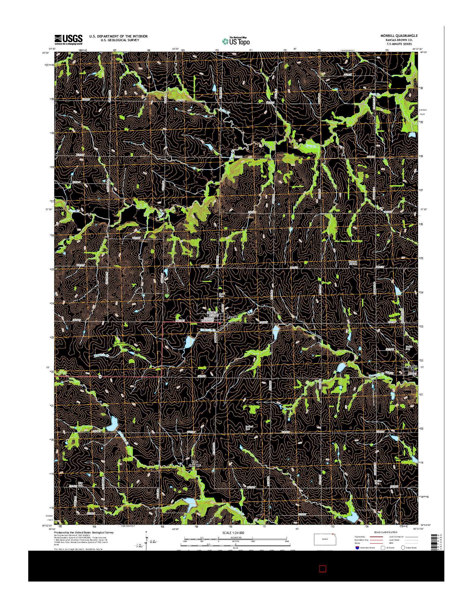USGS US TOPO 7.5-MINUTE MAP FOR MORRILL, KS 2016