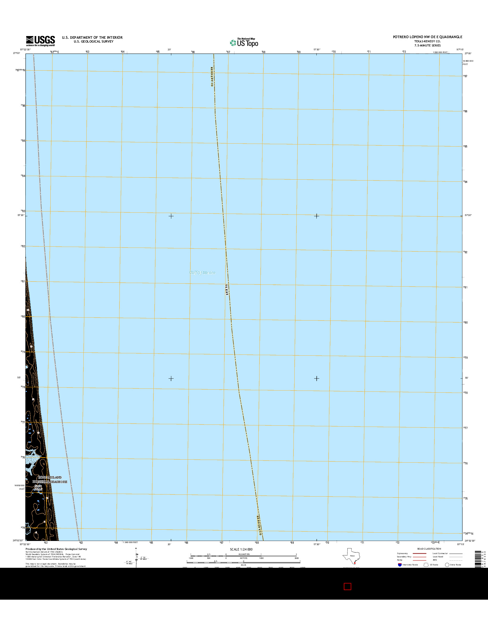 USGS US TOPO 7.5-MINUTE MAP FOR POTRERO LOPENO NW OE E, TX 2016