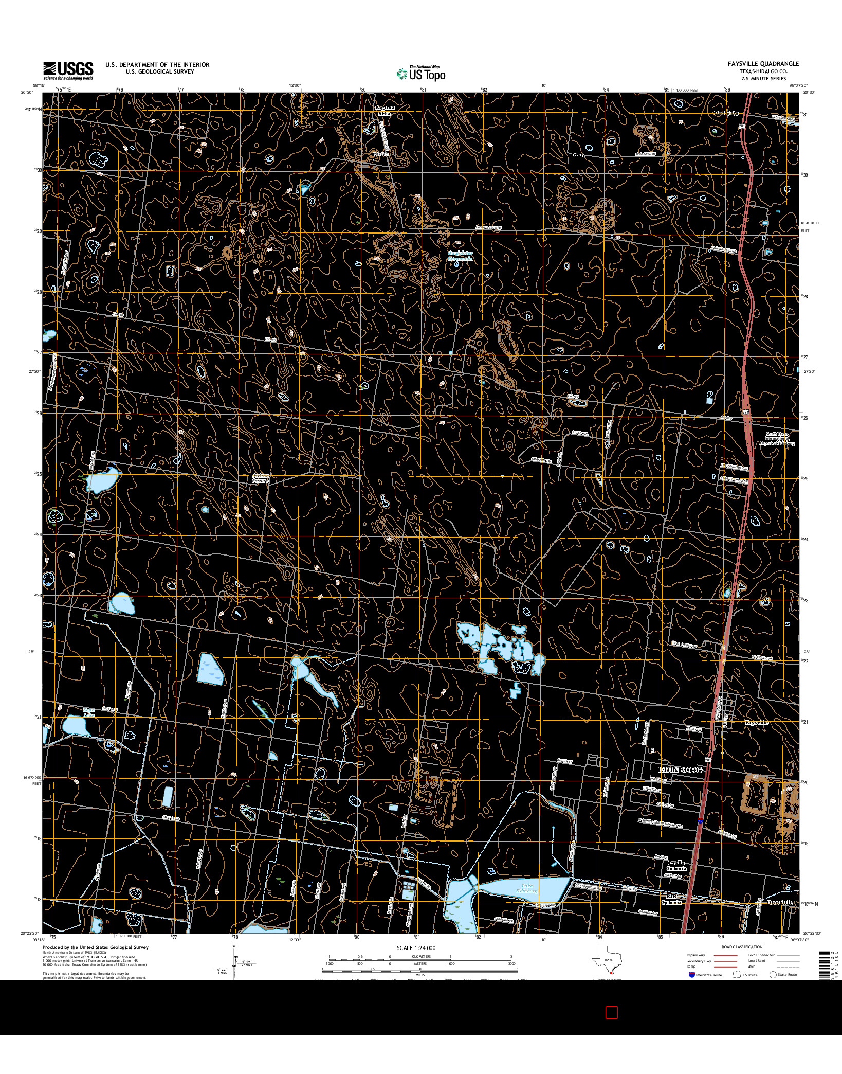 USGS US TOPO 7.5-MINUTE MAP FOR FAYSVILLE, TX 2016