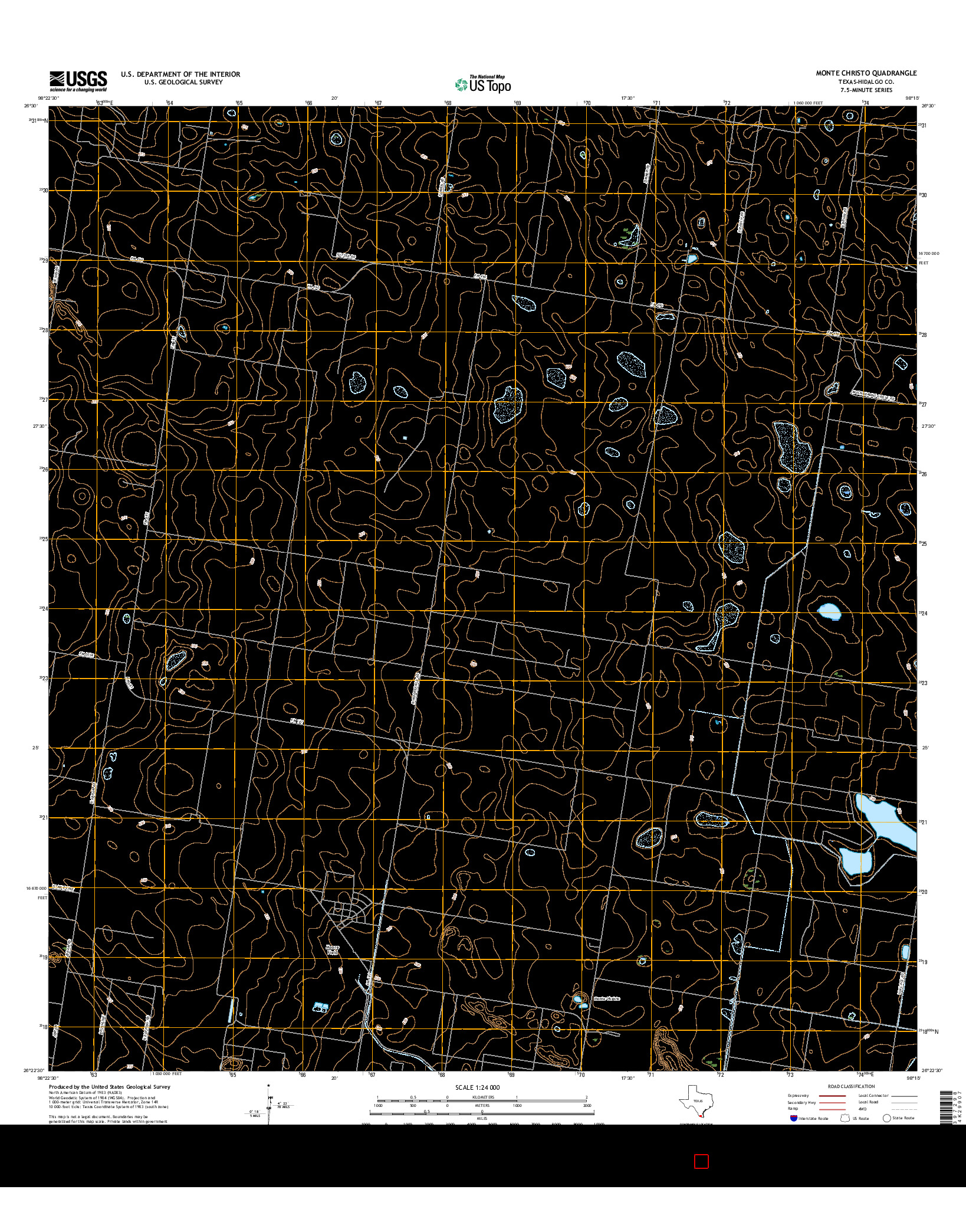 USGS US TOPO 7.5-MINUTE MAP FOR MONTE CHRISTO, TX 2016