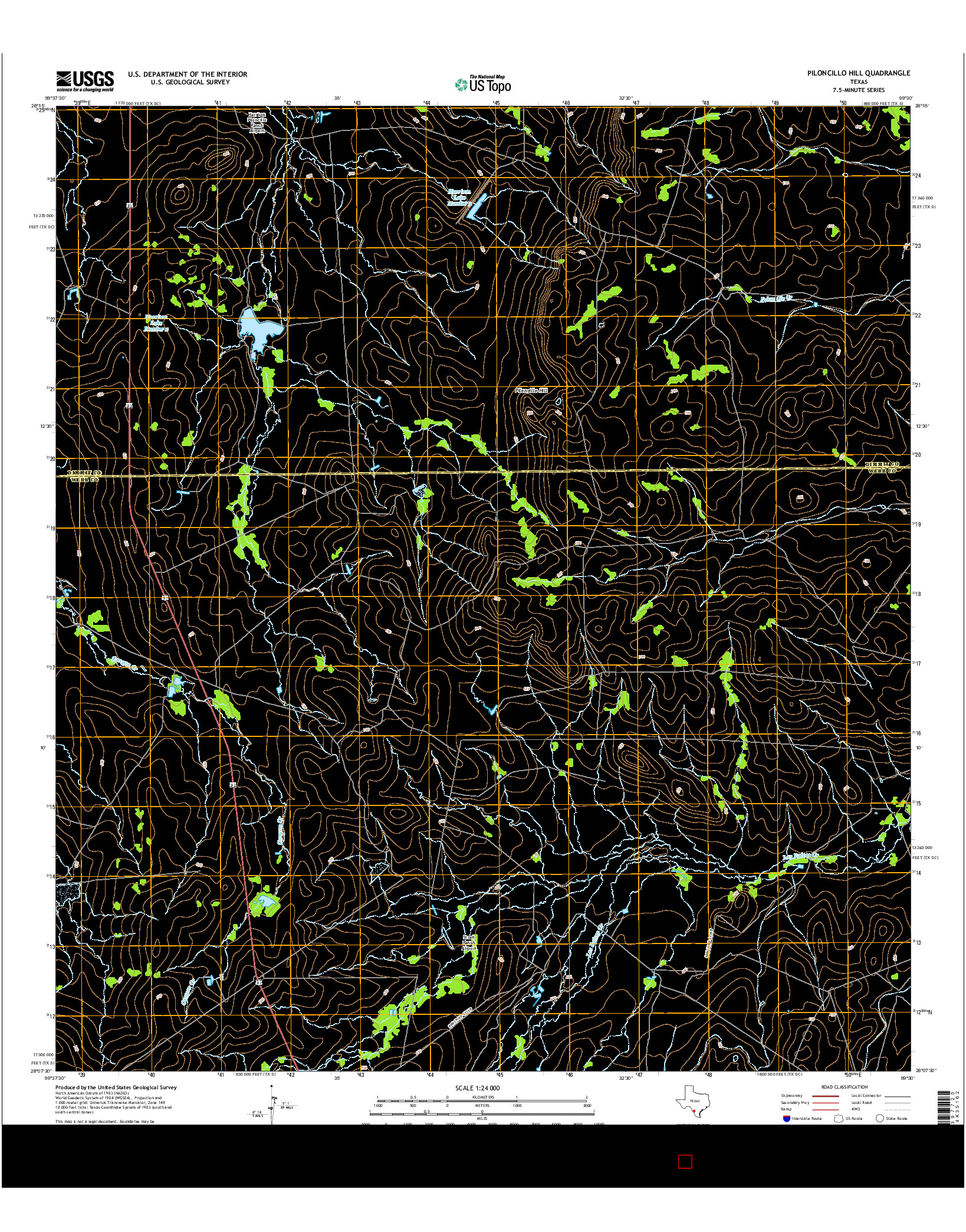 USGS US TOPO 7.5-MINUTE MAP FOR PILONCILLO HILL, TX 2016