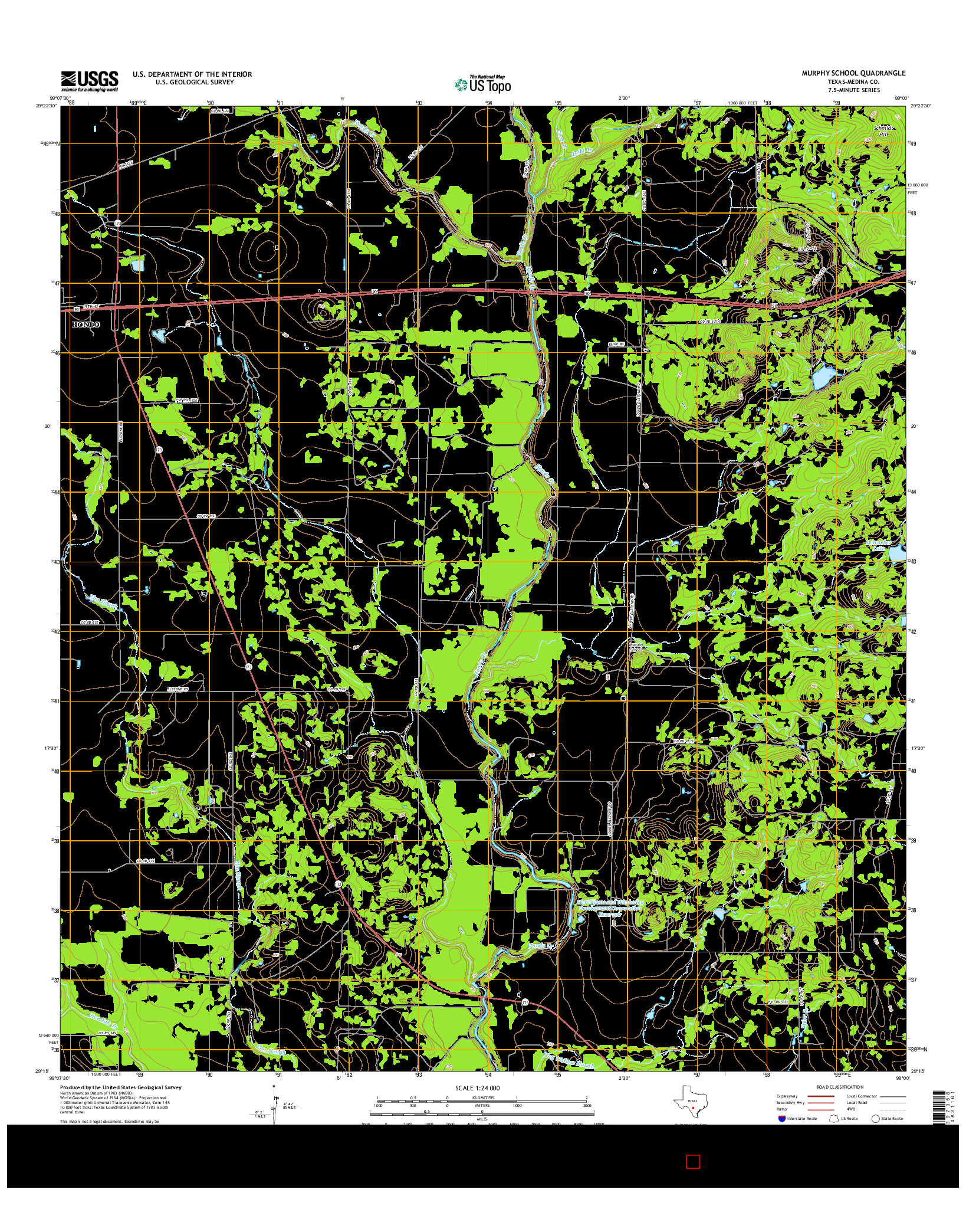 USGS US TOPO 7.5-MINUTE MAP FOR MURPHY SCHOOL, TX 2016