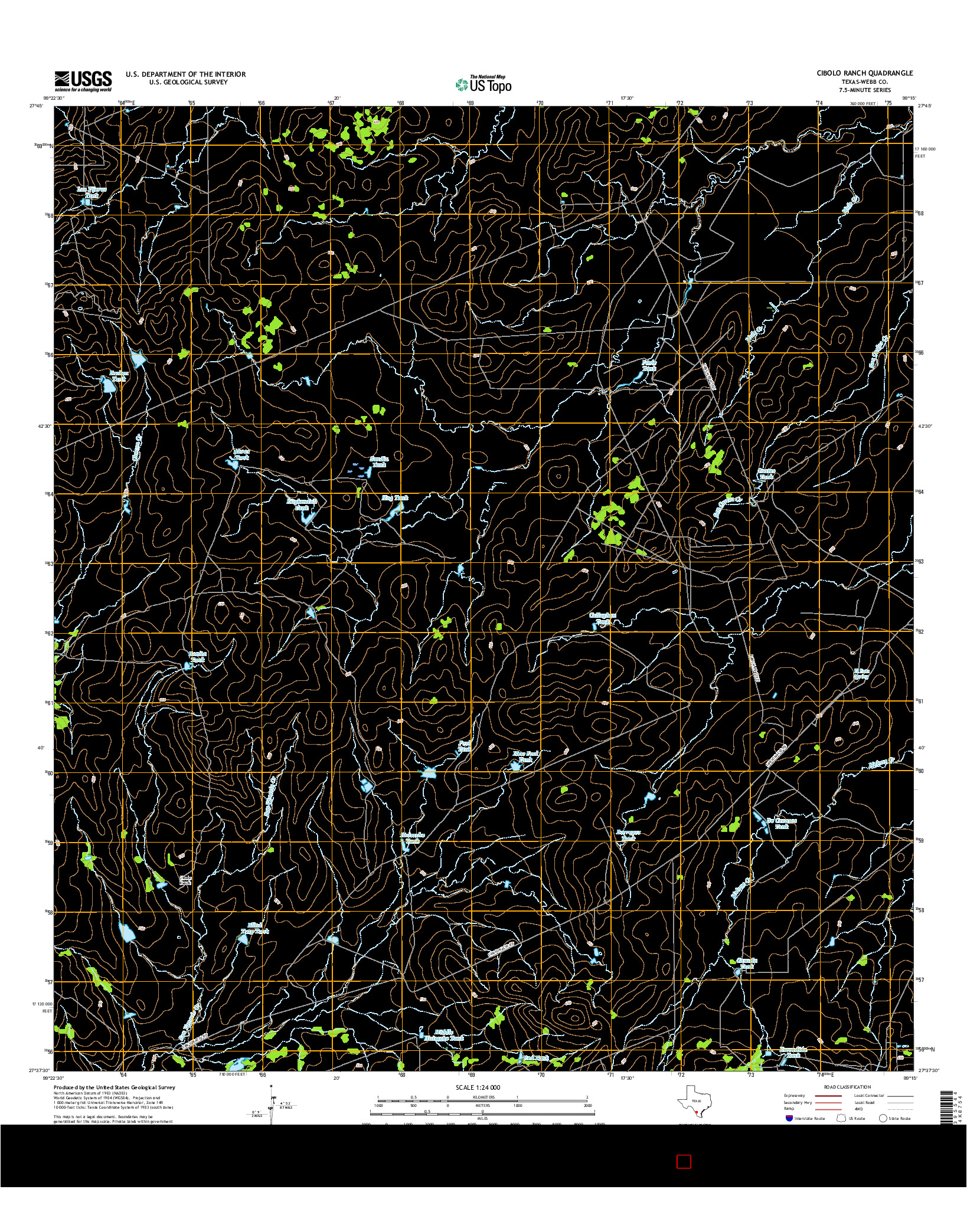 USGS US TOPO 7.5-MINUTE MAP FOR CIBOLO RANCH, TX 2016