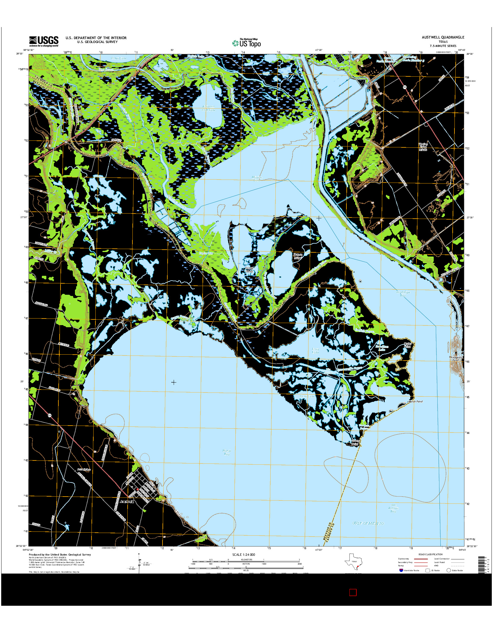 USGS US TOPO 7.5-MINUTE MAP FOR AUSTWELL, TX 2016