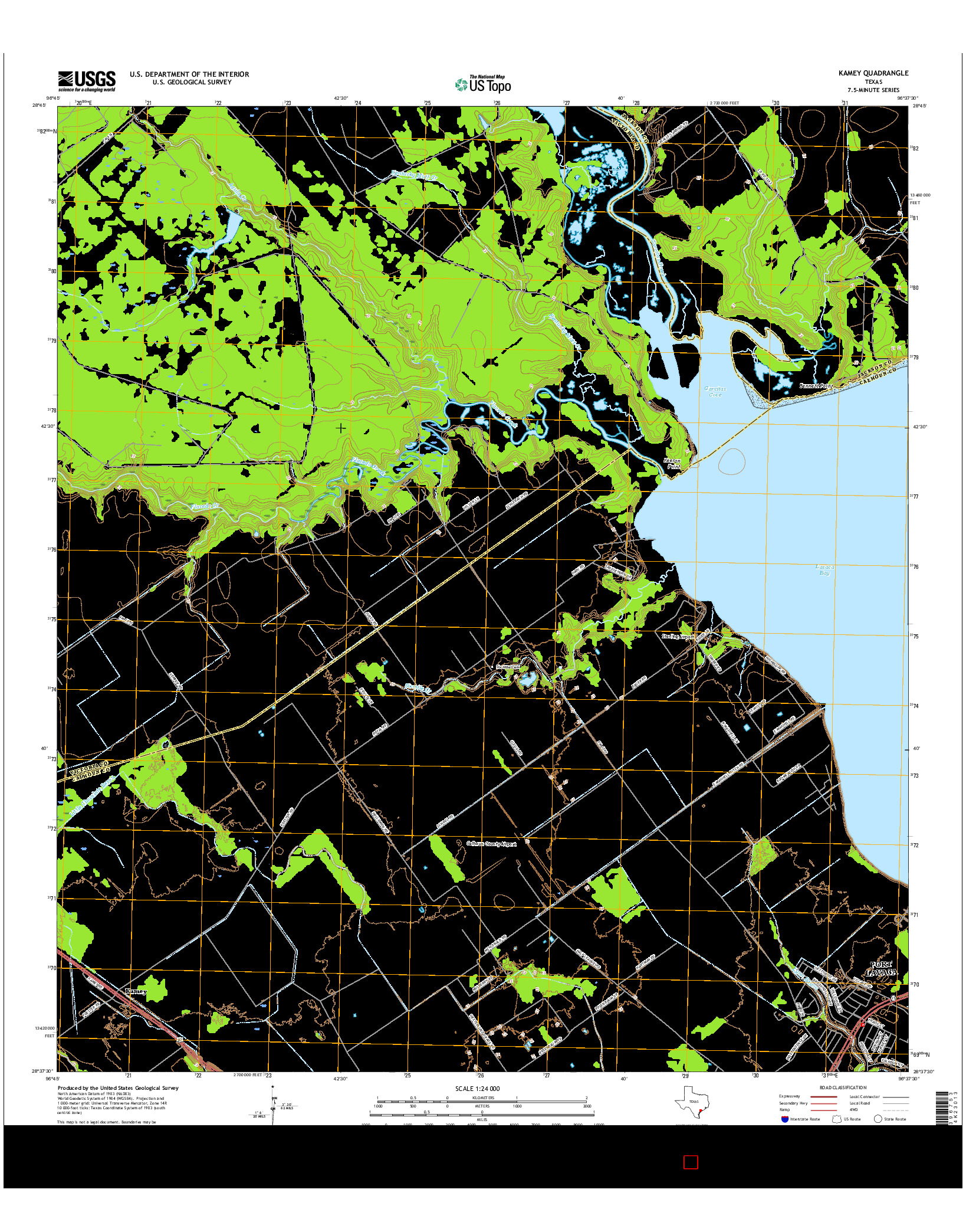 USGS US TOPO 7.5-MINUTE MAP FOR KAMEY, TX 2016