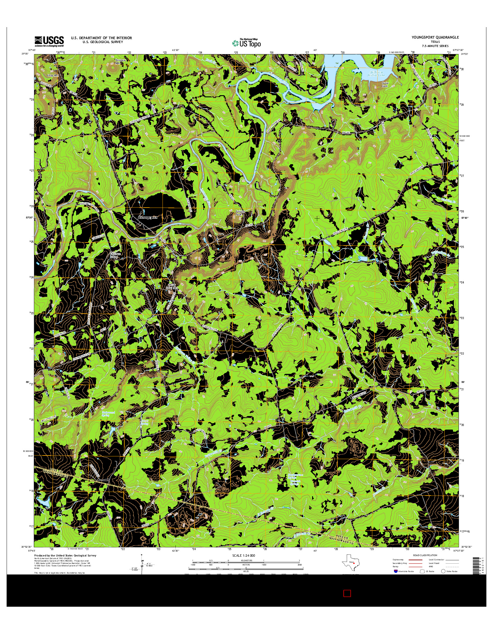 USGS US TOPO 7.5-MINUTE MAP FOR YOUNGSPORT, TX 2016