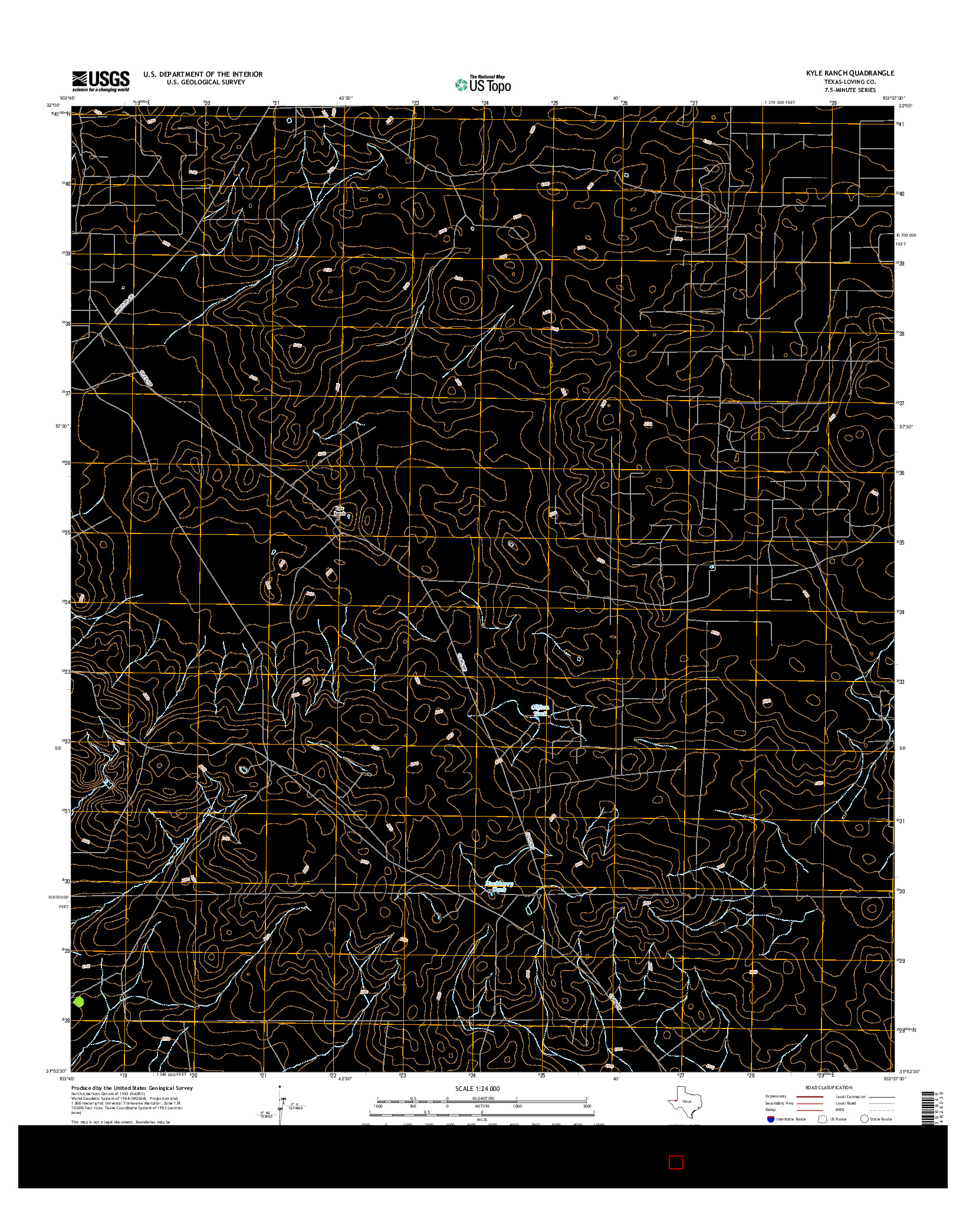 USGS US TOPO 7.5-MINUTE MAP FOR KYLE RANCH, TX 2016