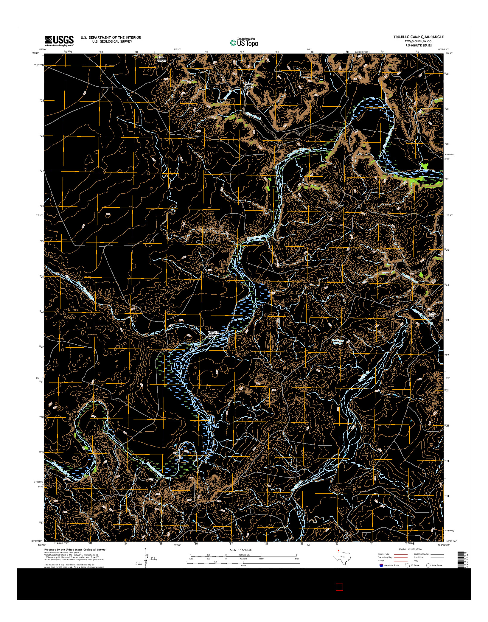 USGS US TOPO 7.5-MINUTE MAP FOR TRUJILLO CAMP, TX 2016