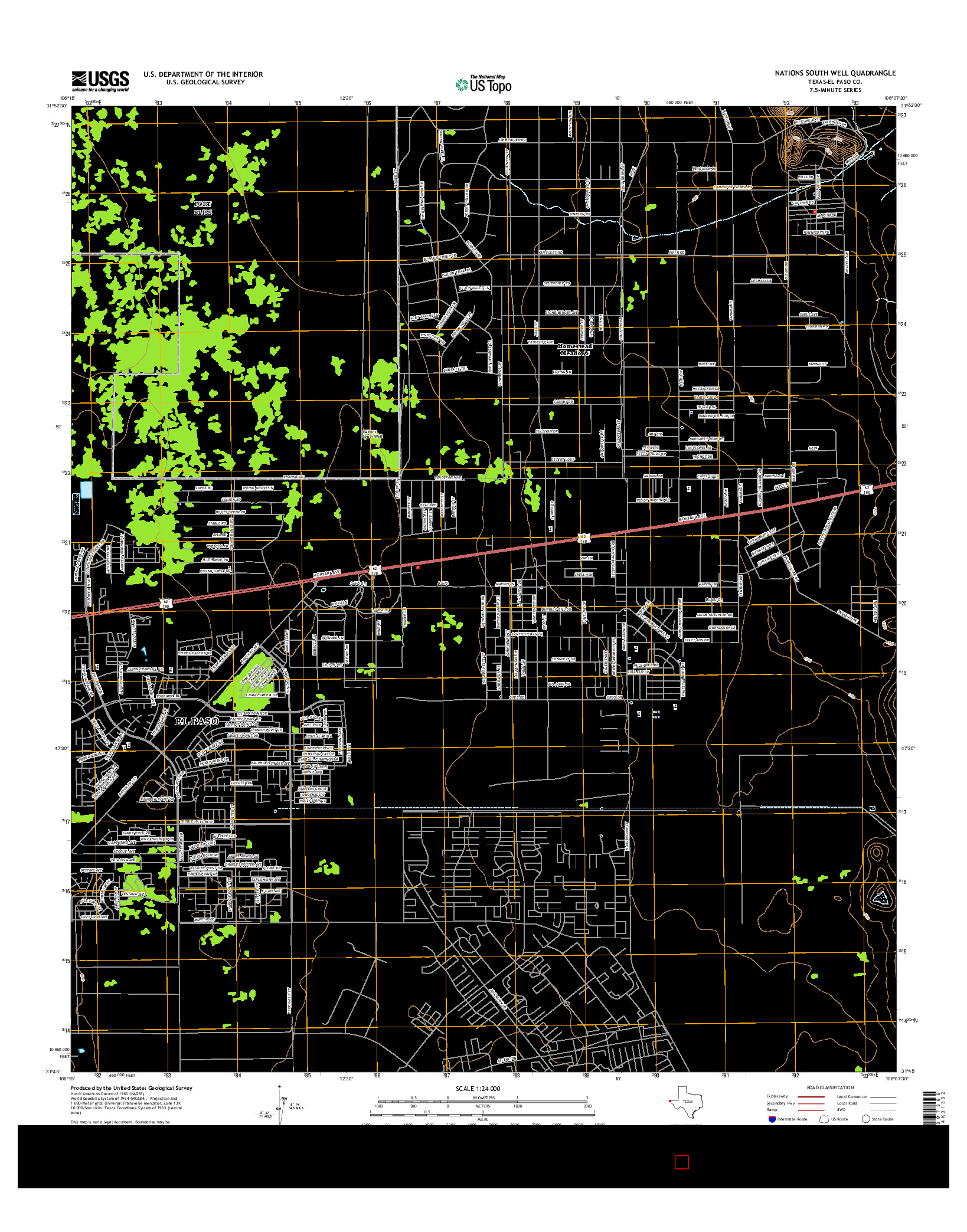 USGS US TOPO 7.5-MINUTE MAP FOR NATIONS SOUTH WELL, TX 2016