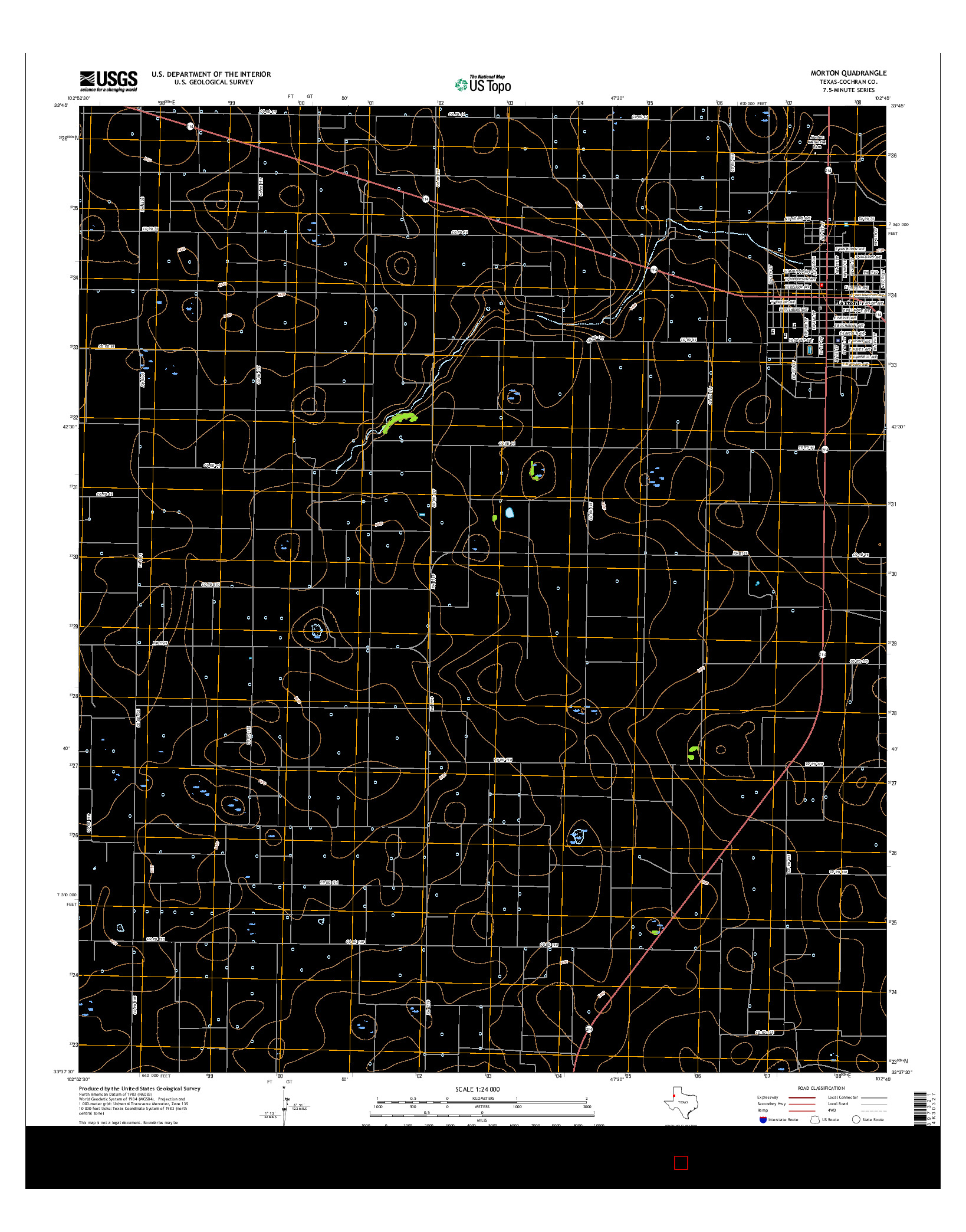 USGS US TOPO 7.5-MINUTE MAP FOR MORTON, TX 2016